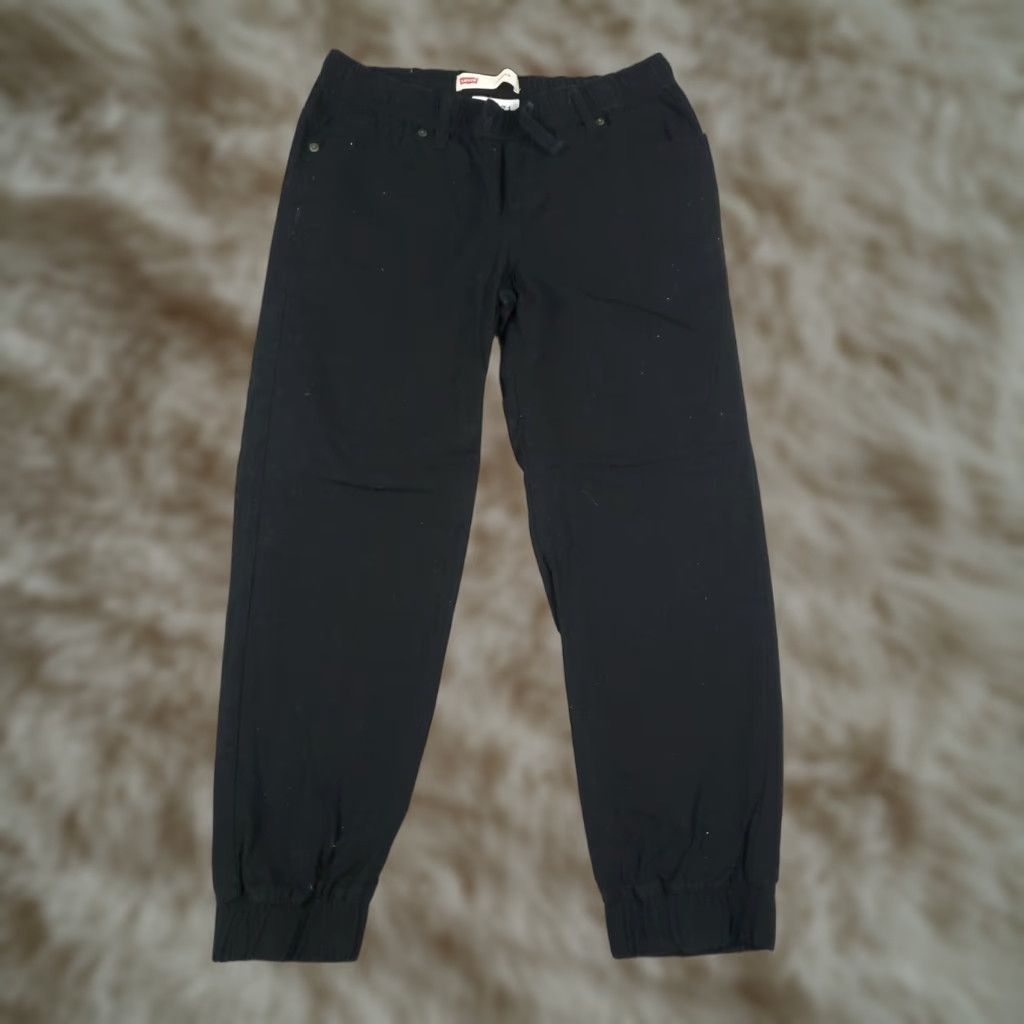 Levi's Levi's Mens Jogger Pants Small Black Casual Athletic Activewear Waist Tie 90s Sports Size US 29 - 1 Thumbnail