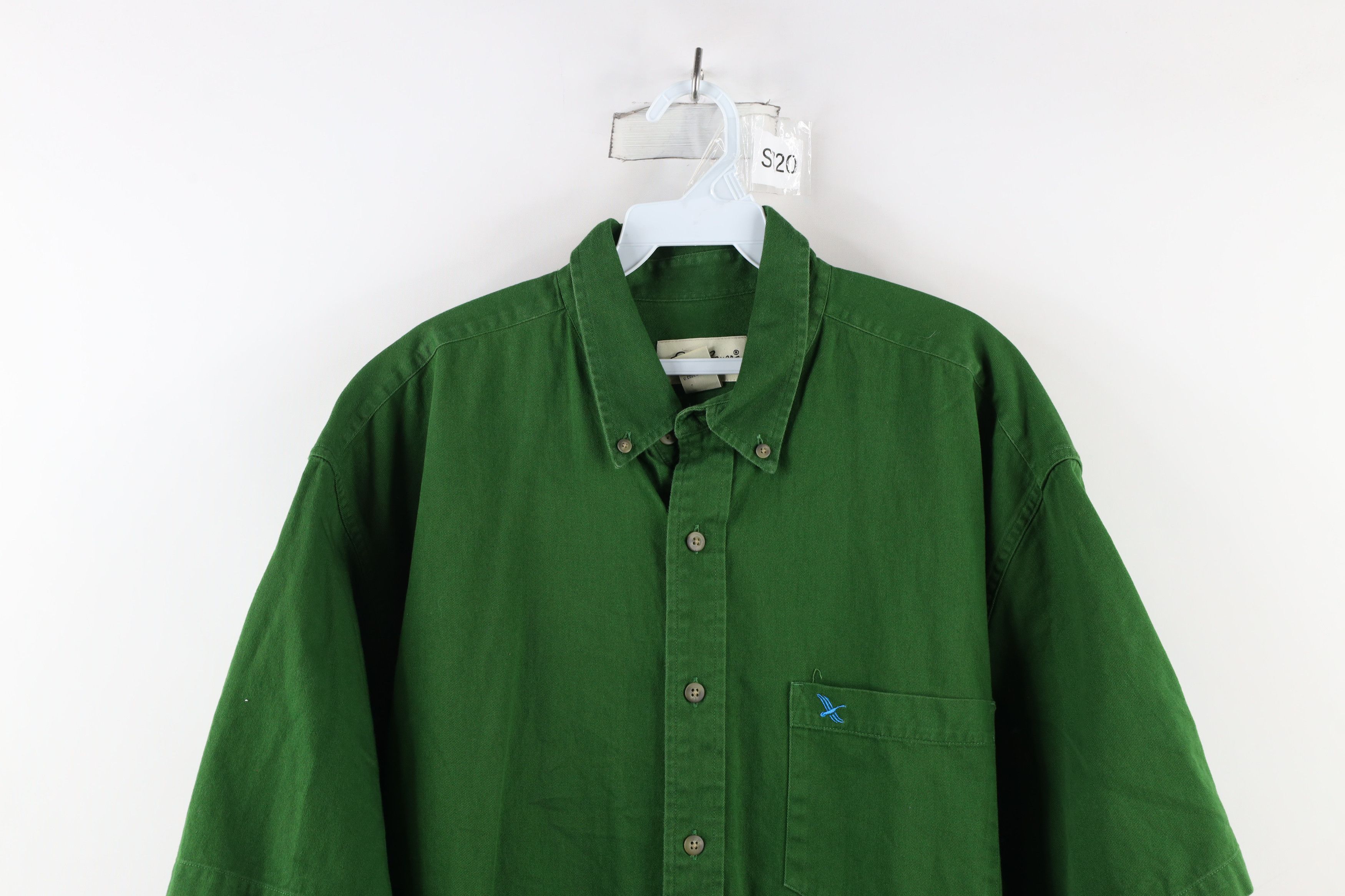 Eddie Bauer × Vintage Vintage 90s Eddie Bauer Short Sleeve Button Shirt Size US L / EU 52-54 / 3 - 2 Thumbnail