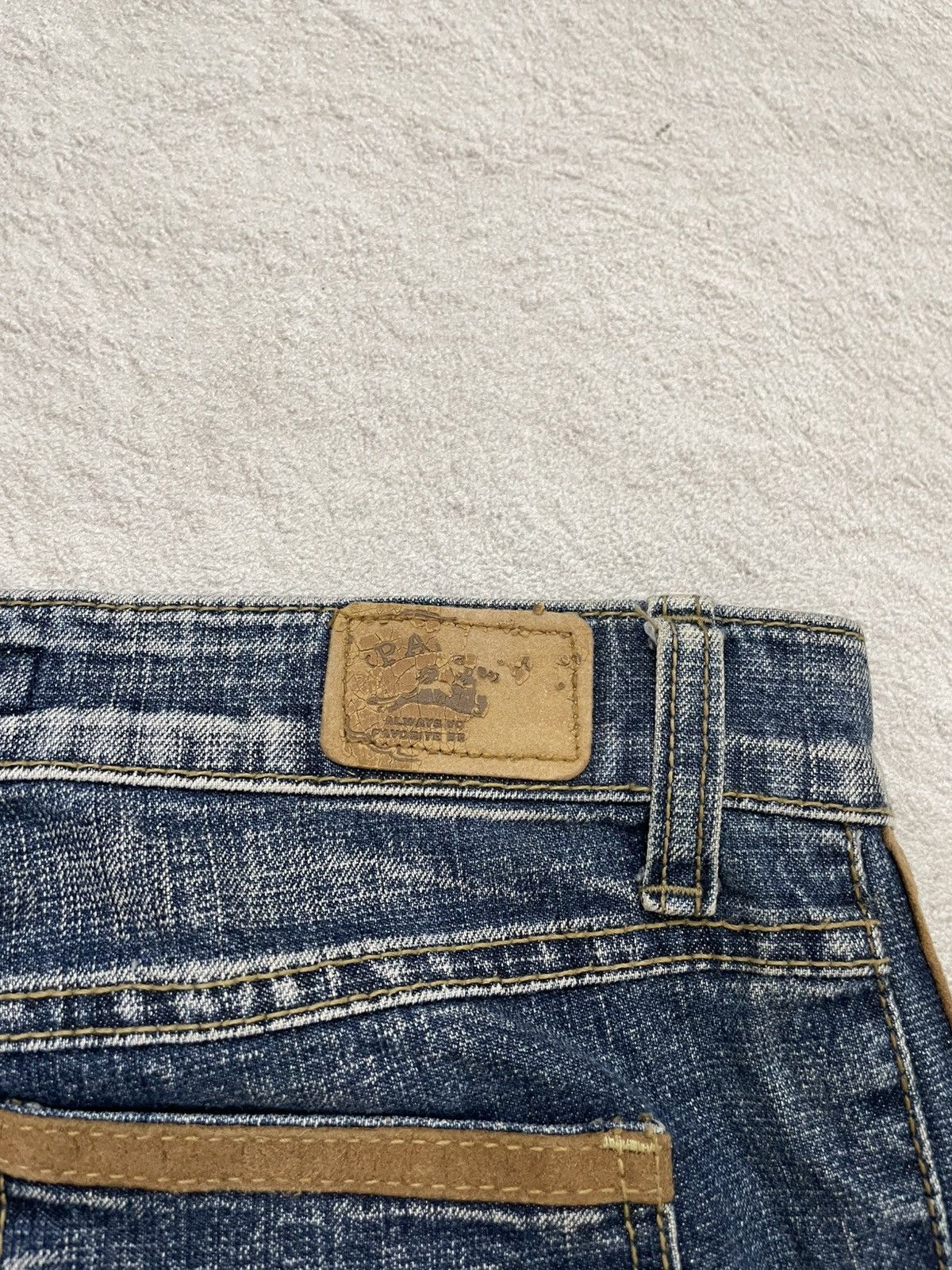Japanese Brand 00s Diesel Flare Denim Mudwash Bootcut Jeans Side Stripe Y2K Size 28" / US 6 / IT 42 - 10 Thumbnail