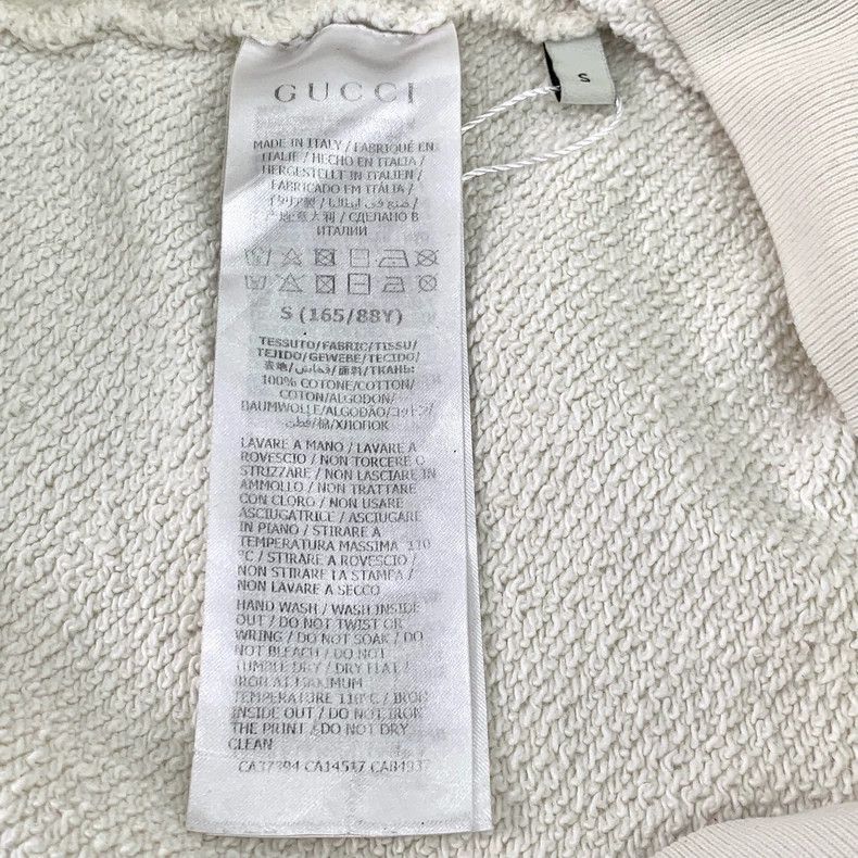 Gucci Gucci White logo letter printed cotton round-neck long-slee Size US S / EU 44-46 / 1 - 7 Thumbnail