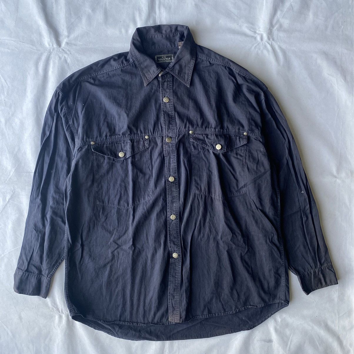 Japanese Brand Classic GIV VIA SPIGA Flannel Shirt GOA Style Size US XL / EU 56 / 4 - 2 Thumbnail