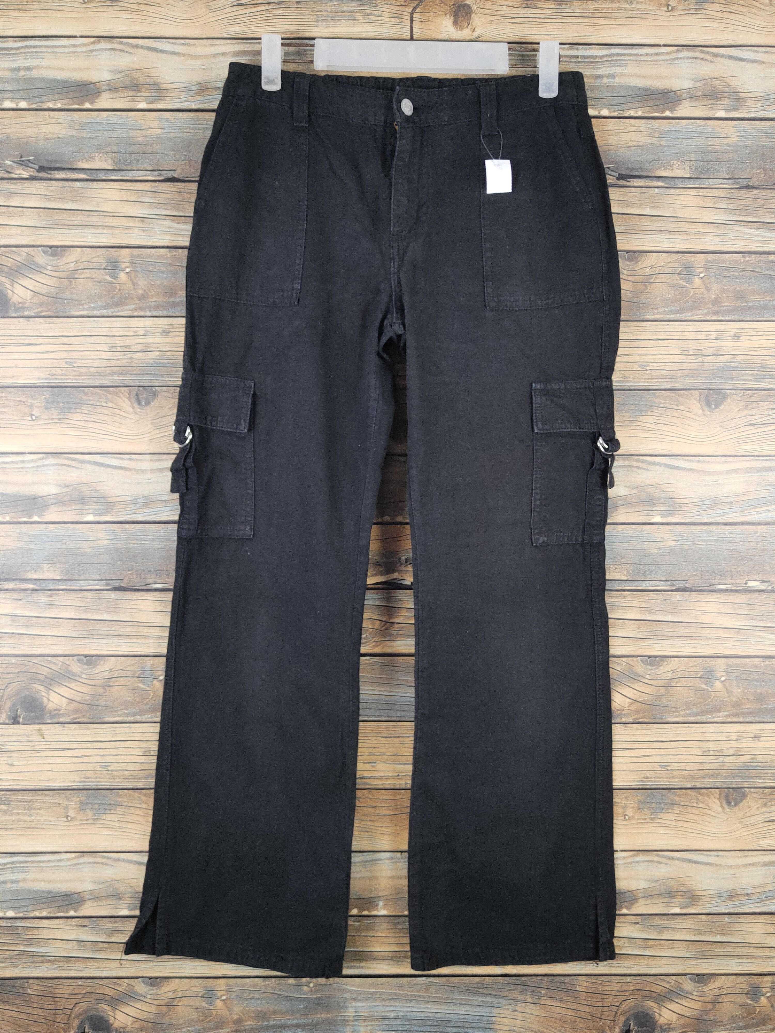 Japanese Brand DL Japanese Brand Black Multipocket Cargo Pants #769 Size US 27 - 1 Thumbnail