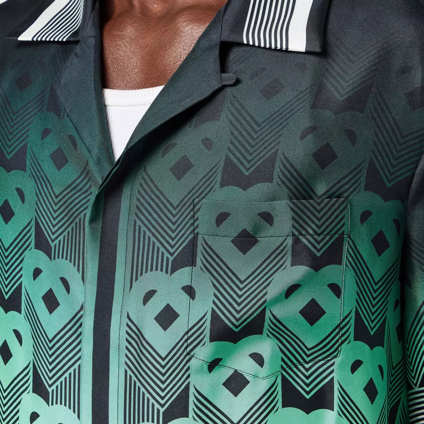 Casablanca o1g2r1mq0426 Mono Silk Short Sleeve Bowling Shirt Multicolor Size US M / EU 48-50 / 2 - 5 Thumbnail