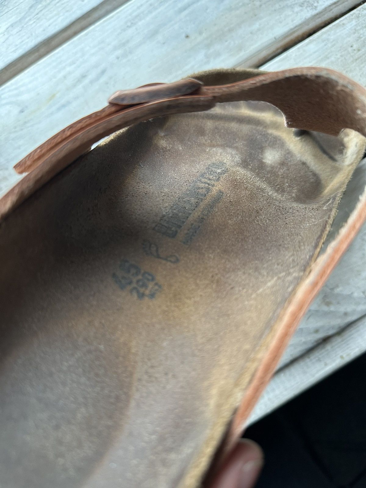 Birkenstock × If Six Was Nine 🚨Vintage Birkenstock 45 brown Luxe Sandals rare slides Size US 12 / EU 45 - 12 Thumbnail