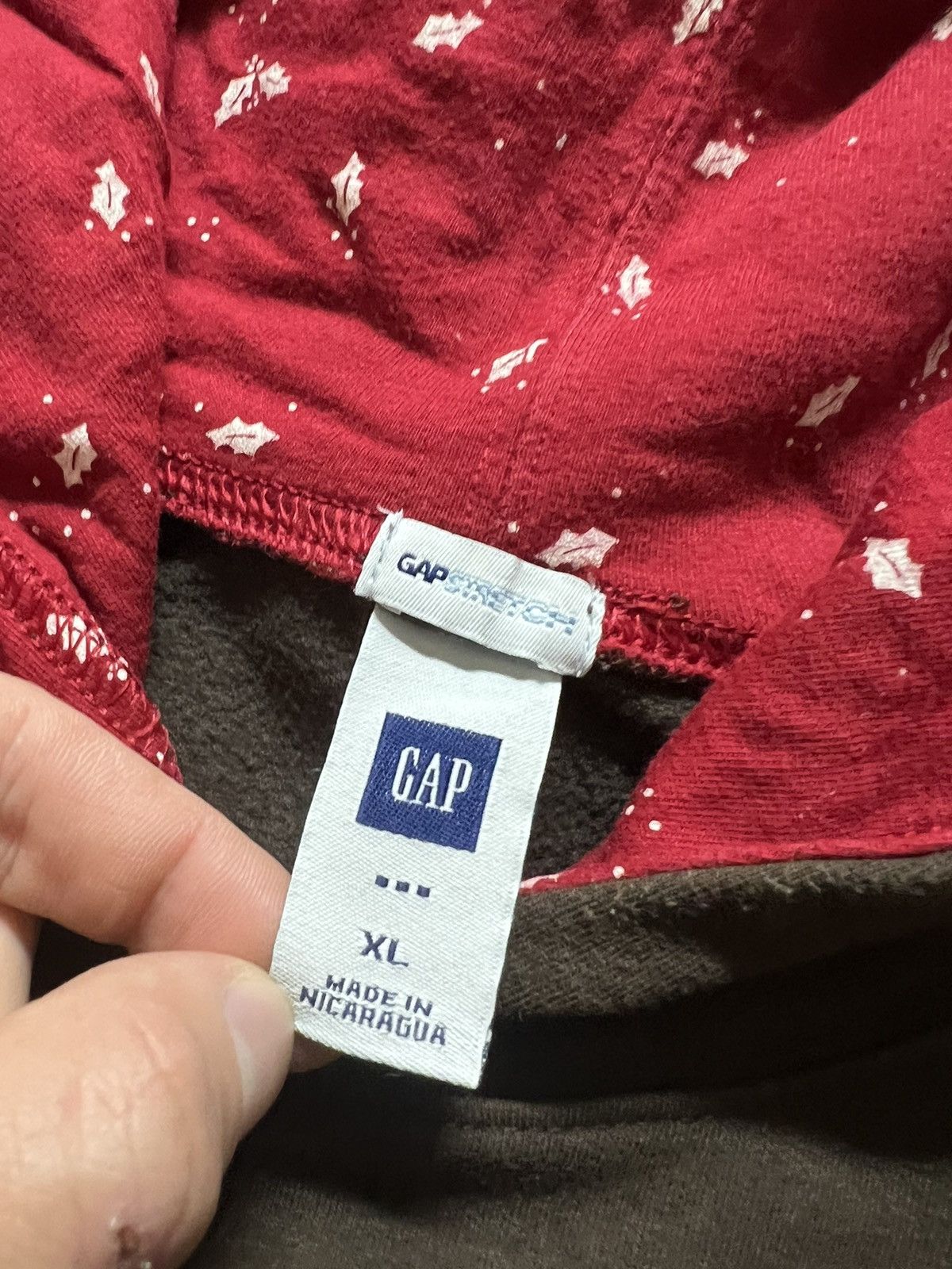 Gap × Vintage Vintage Y2k Gap Brown 🤎 Hoodie Hype 90’s Size XL / US 12-14 / IT 48-50 - 6 Thumbnail