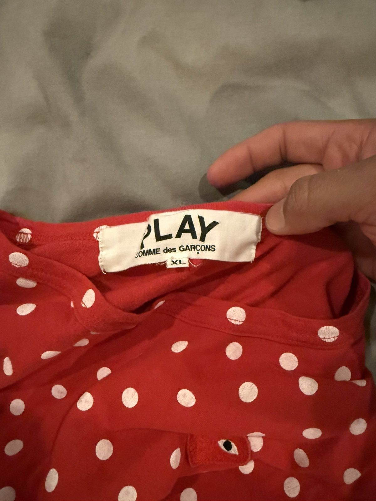Comme des Garcons PLAY Comme des garcons tee Size US XL / EU 56 / 4 - 3 Thumbnail