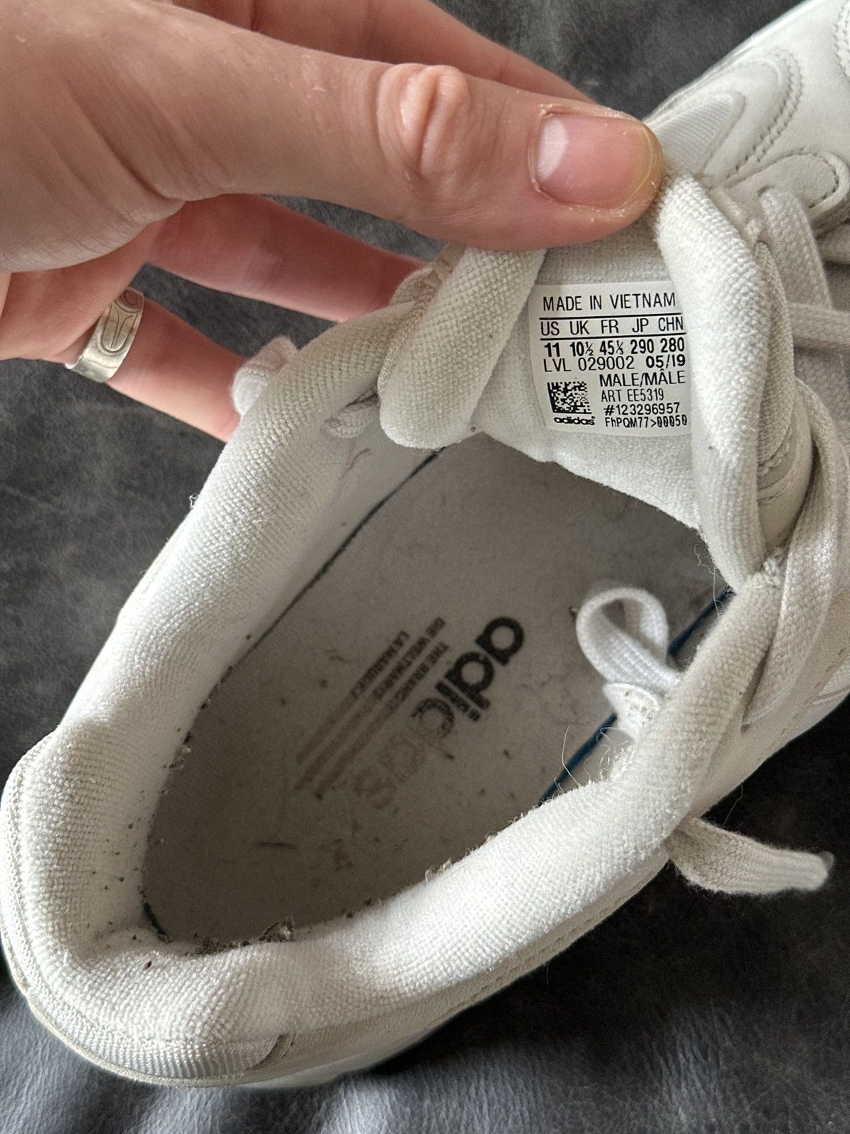 Adidas Adidas Yung-1 'Crystal White' Size US 11 / EU 44 - 7 Thumbnail