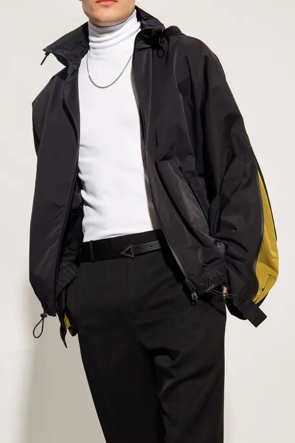 Bottega Veneta o1n1vont0125 Tech Nylon Jacket in Black Size US L / EU 52-54 / 3 - 3 Thumbnail