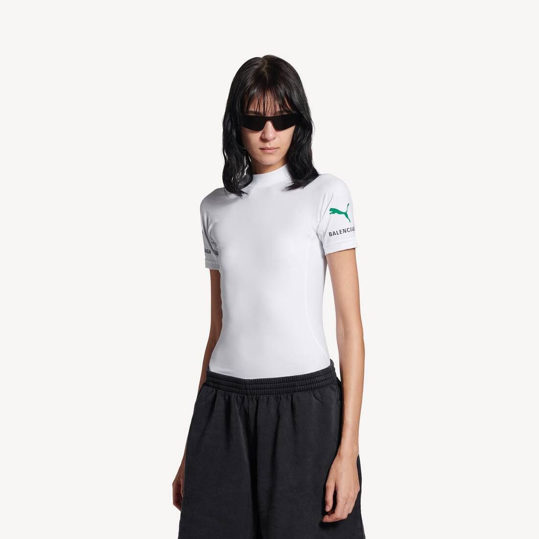Balenciaga × Puma o1tr1nto0326 Fitted T-Shirt in White Size XL / US 12-14 / IT 48-50 - 6 Thumbnail