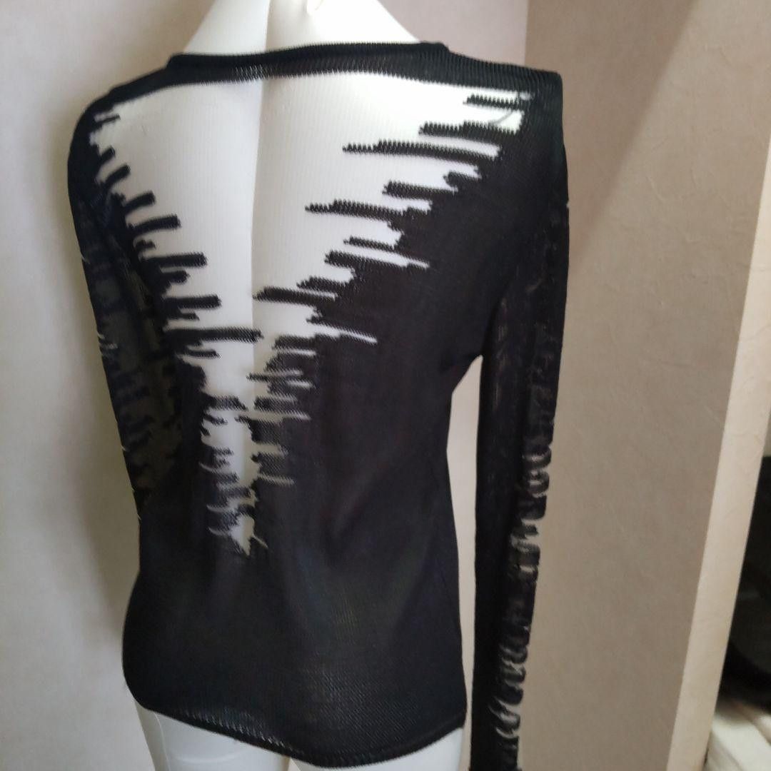 Vintage RARE🔥90’S ITALY RAYON KNIT TRANSPARENT VERSACE INSPIRED Size S / US 4 / IT 40 - 12 Thumbnail