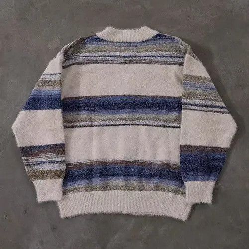 VIBE Street Vintage Hip Hop Stripe Loose Casual Knit Sweater Size US M / EU 48-50 / 2 - 6 Thumbnail