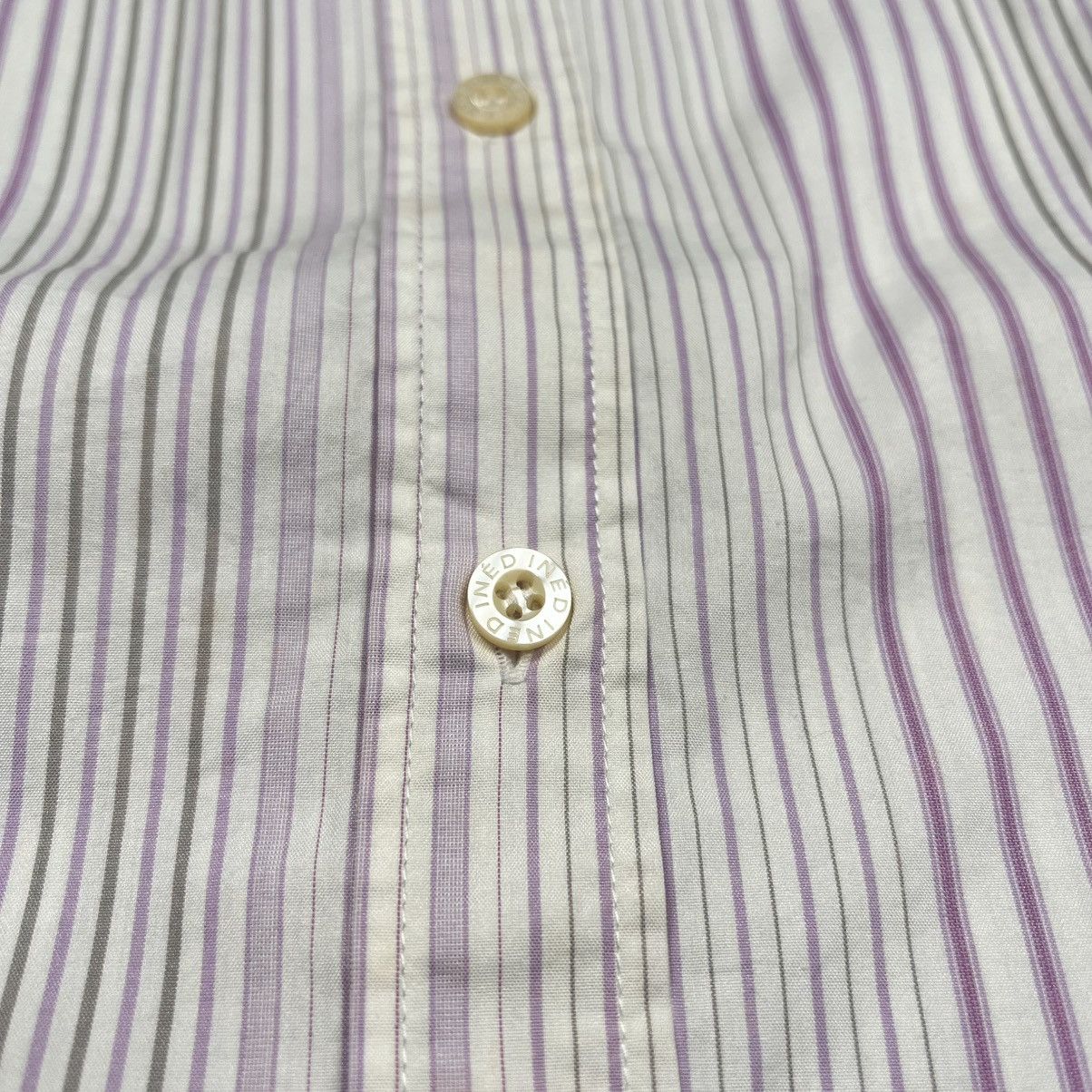 Yohji Yamamoto Ined By Yohji Yamamoto Striped Button Up Shirt Size US S / EU 44-46 / 1 - 5 Thumbnail