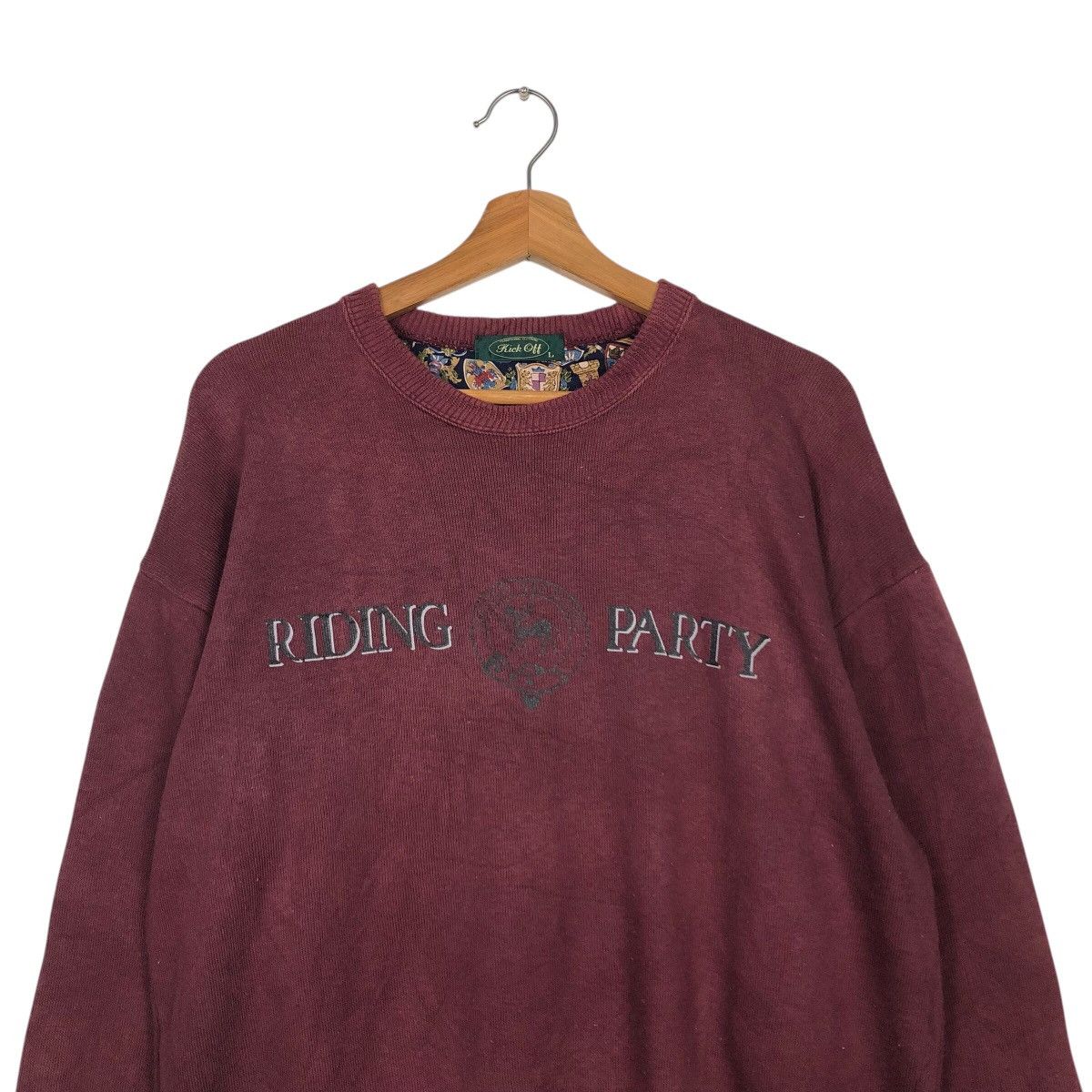 Japanese Brand 📌Vintage Sweatshirt Riding Party Big Logo Issey Miyake Size US L / EU 52-54 / 3 - 4 Thumbnail