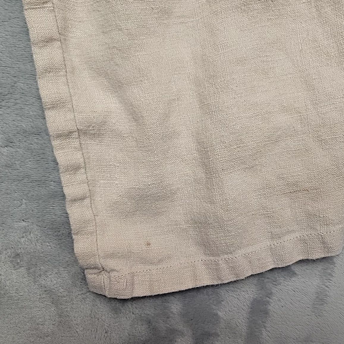 Vintage Two Star Dog Pants Women S Beige Hemp Side Button Coastal Casual Summer Comfort Size 28" / US 6 / IT 42 - 2 Thumbnail