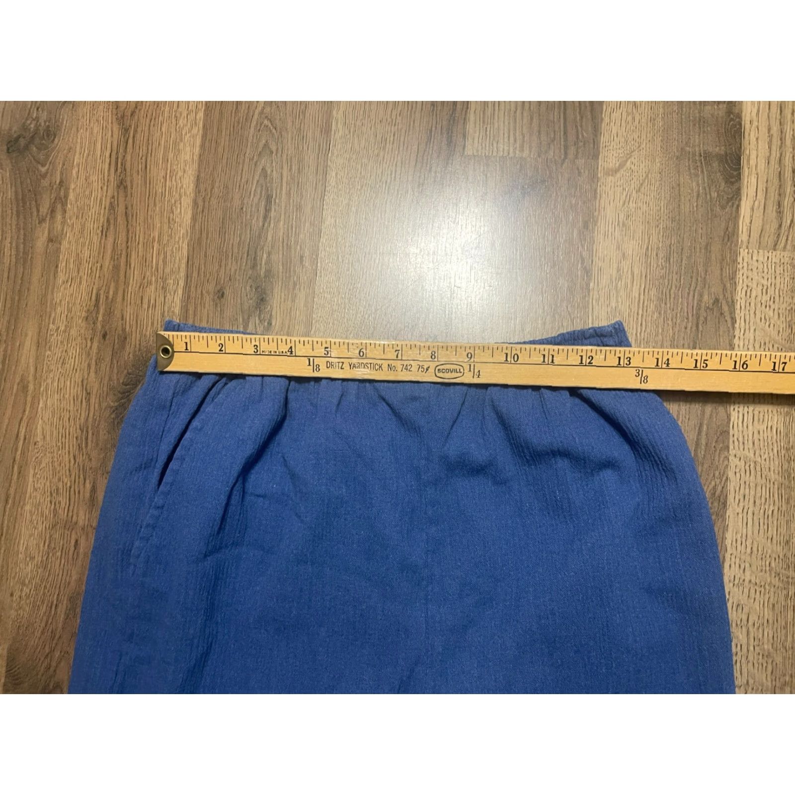 Blair Blair Pants Women's Size 14 Blue Pull On Straight Leg Pants, Regular Inseam 25 in, Casual Size 36" / US 14 / IT 50 - 5 Thumbnail