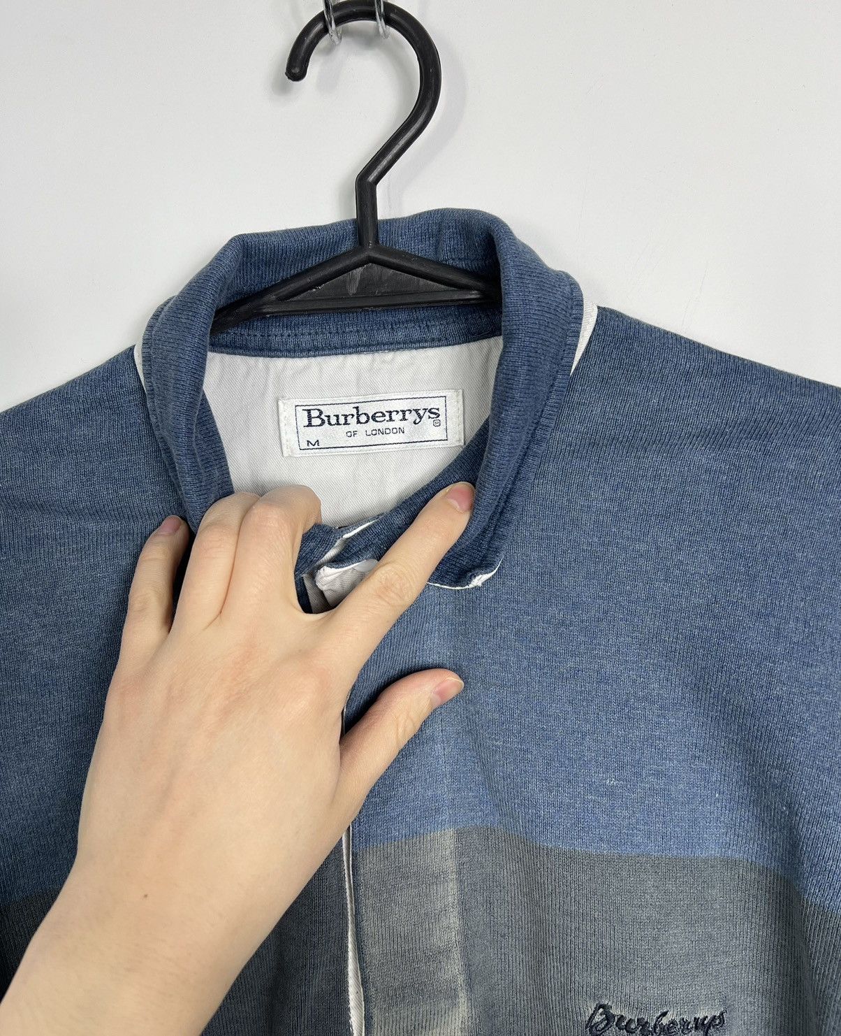 Burberry × Vintage Sweatshirt Burberry Vintage 90’s Burberrys Size US M / EU 48-50 / 2 - 3 Thumbnail