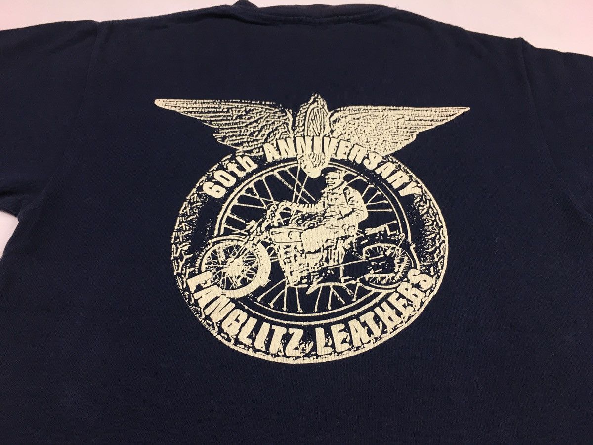 Vintage Langlits Leather 60th Anniversary Big Norton Motorcycle Tee Size US M / EU 48-50 / 2 - 4 Thumbnail