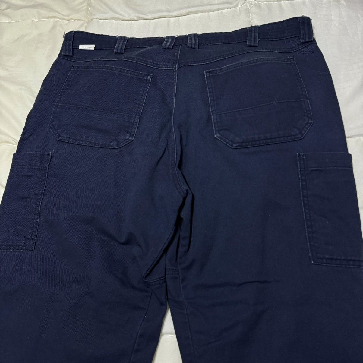 Vintage Vintage Navy Blue Cargo Pants Cargos Size US 40 / EU 56 - 9 Thumbnail