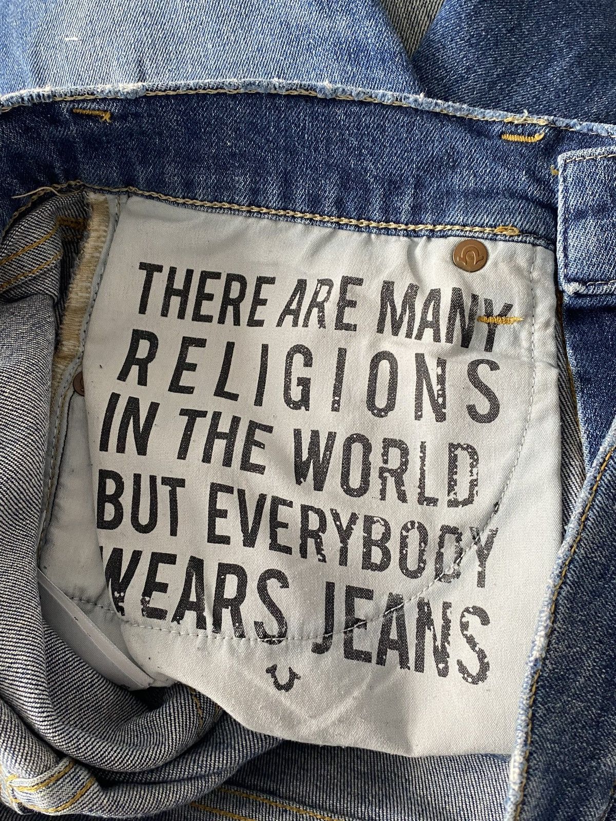 True Religion × Vintage True Religion Vintage Y2k Denim Jeans Ripped Pants Rocco Size 30" / US 8 / IT 44 - 11 Thumbnail