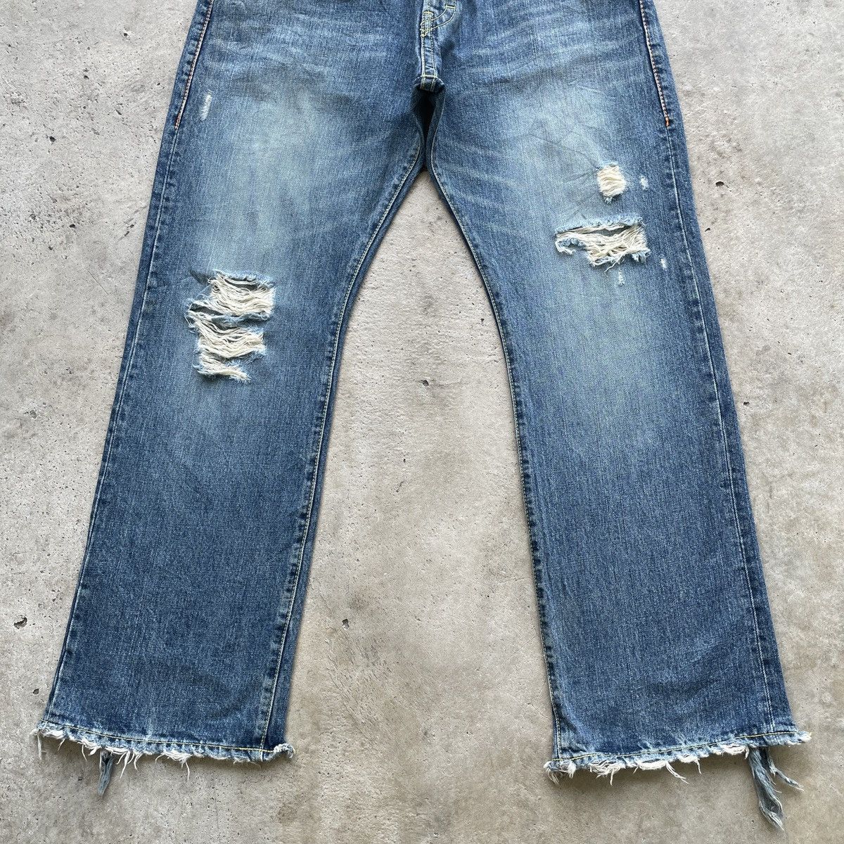 Vintage Vintage COCOLULU Baggy Jeans BigLogo Distressed Pants W34x31 Size US 34 / EU 50 - 5 Thumbnail