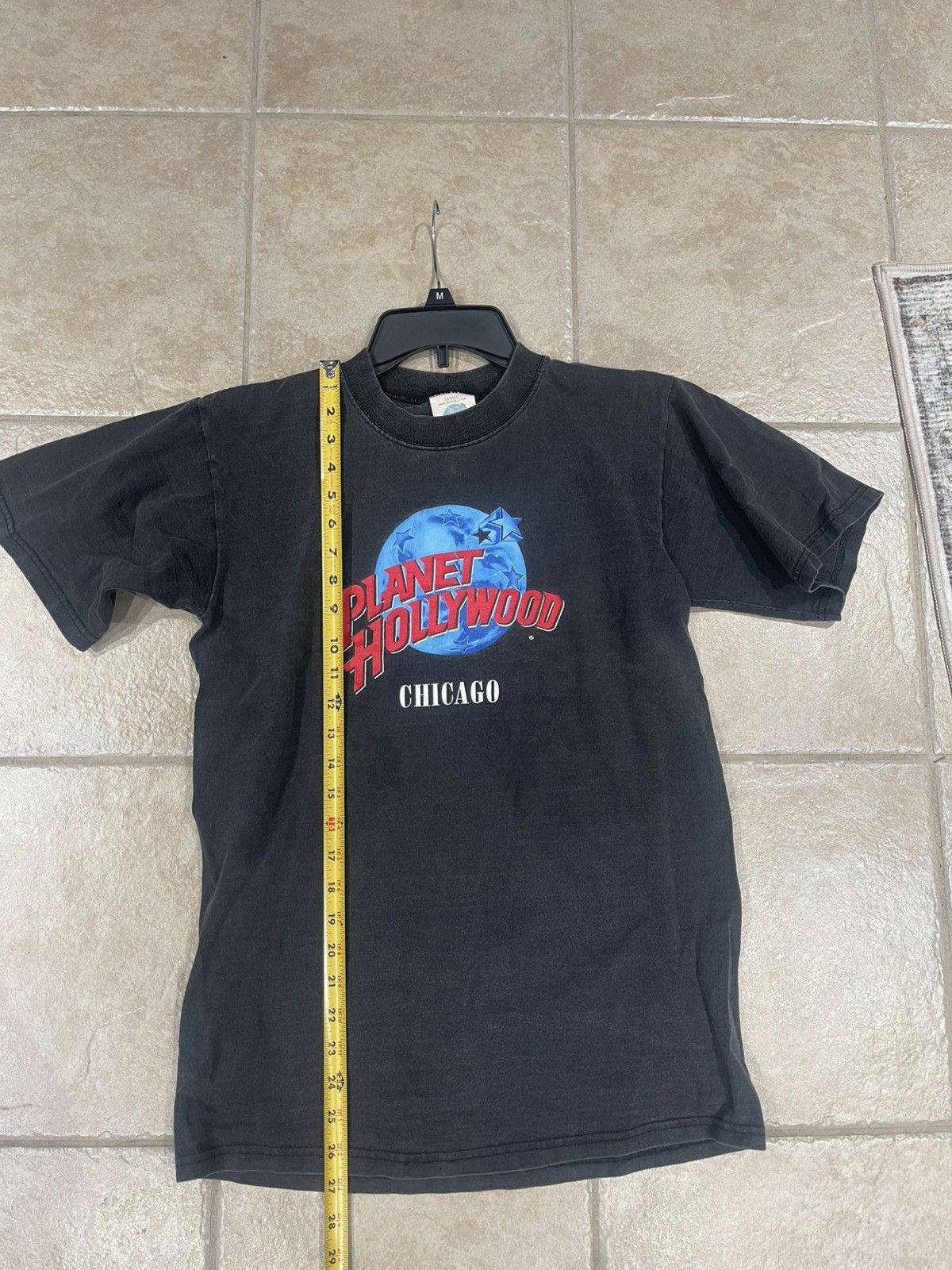 Planet Hollywood Vintage 90s Planet Hollywood Chicago Graphic Black Cotton Size US S / EU 44-46 / 1 - 5 Thumbnail