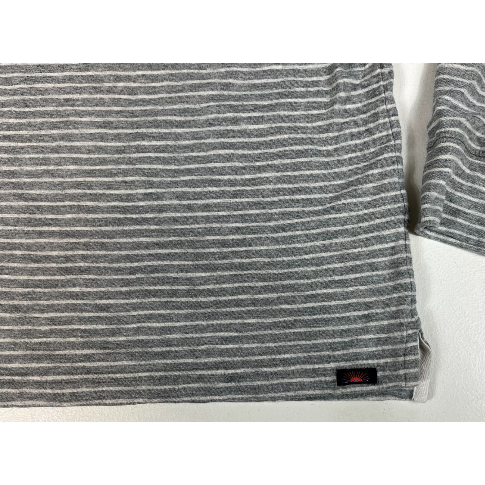 Faherty Faherty Men's Long Sleeve Luxe Polo Shirt Striped Gray M Size US M / EU 48-50 / 2 - 6 Thumbnail