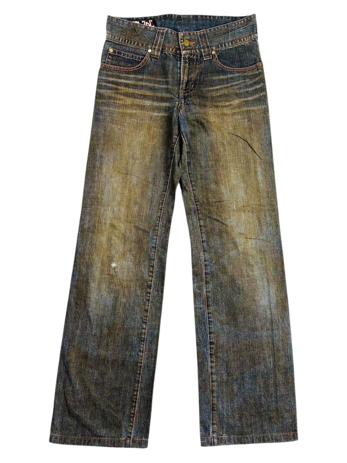 Jean Paul Gaultier Archive Jean Paul Gaultier - Mud Wash Denim Pants Size US 29 - 1 Thumbnail
