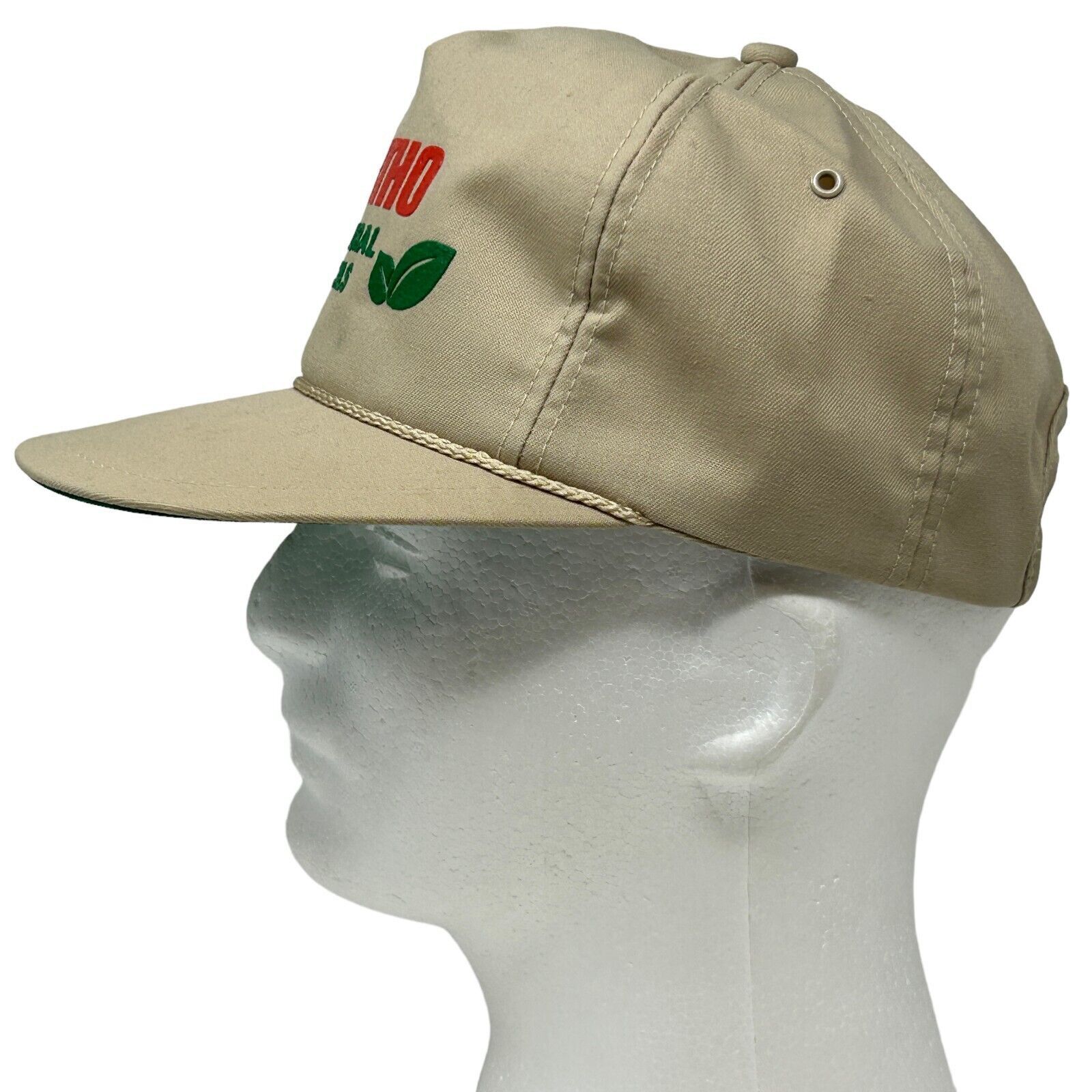 Vintage Vintage 80s Chevron Ortho Hat Baseball Cap Beige Size ONE SIZE - 7 Thumbnail