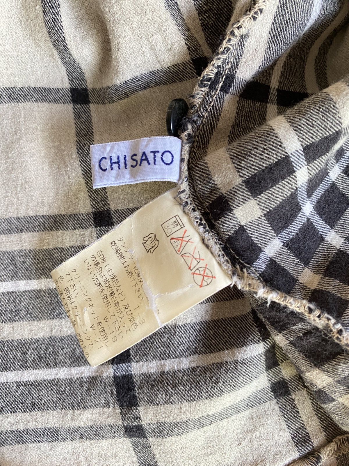 Tsumori Chisato TSUMORI CHISATO pleated plaid shirt Size ONE SIZE - 4 Thumbnail