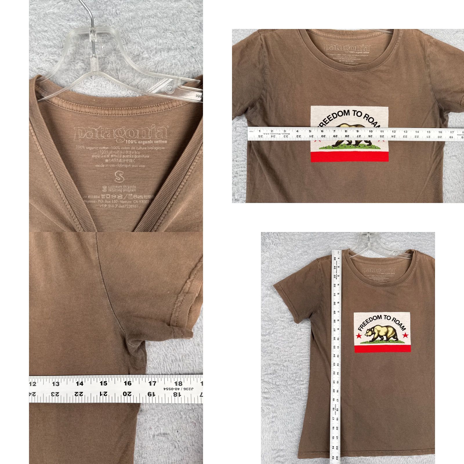 Patagonia Patagonia Shirt Women Small Brown Crew Neck 100% Cotton Freedom To Roam READ Size S / US 4 / IT 40 - 8 Thumbnail