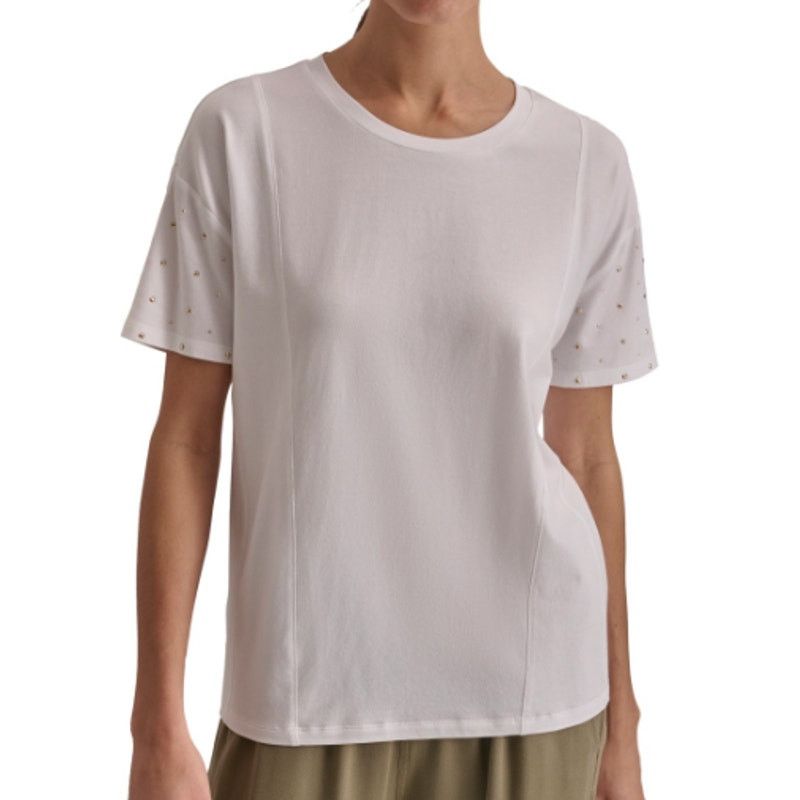 DKNY DKNY Women's Crewneck Embellished Dolman-Sleeve Top, Size L Size L / US 10 / IT 46 - 1 Preview