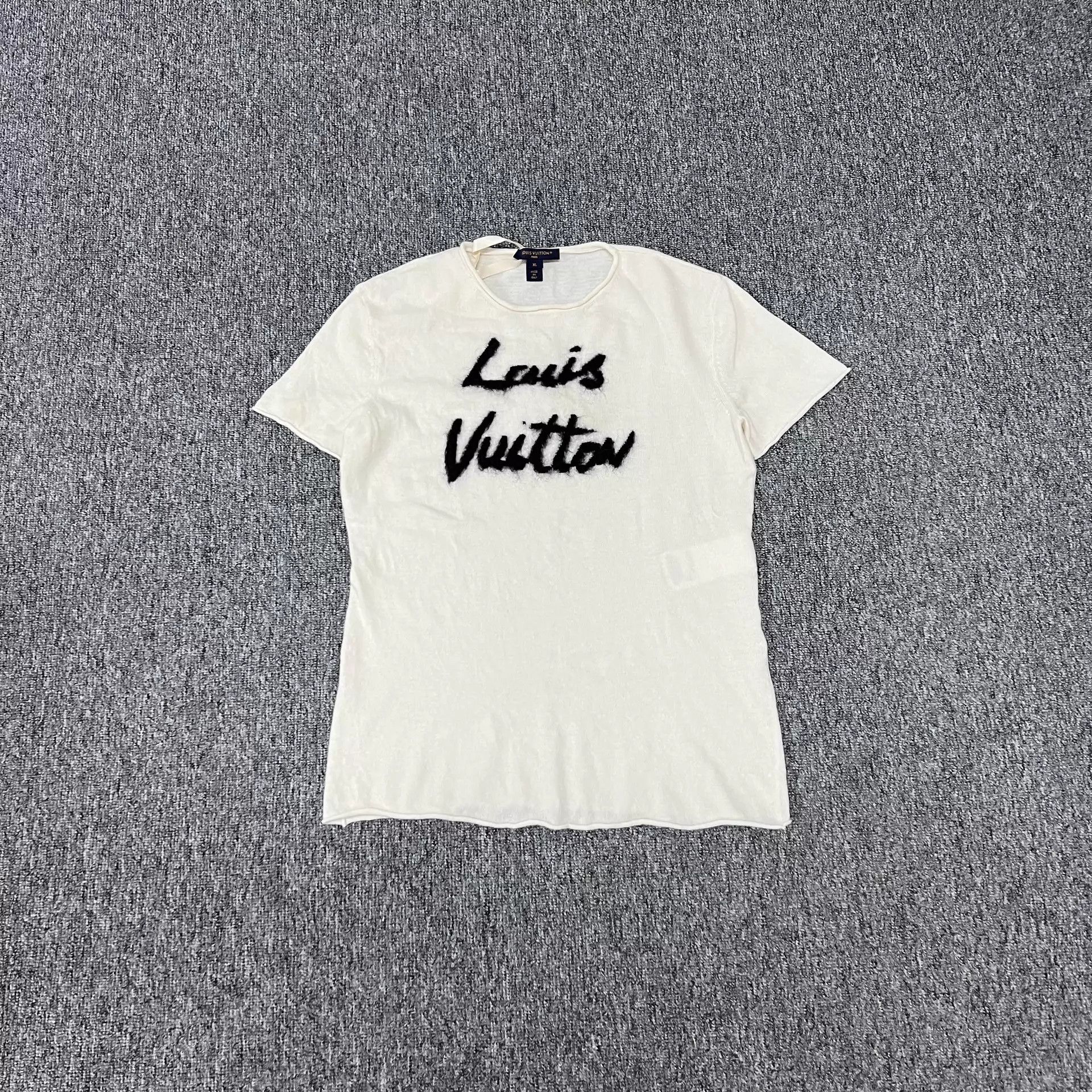 Louis Vuitton LV 26 New Graffiti Logo Wool Knit Short Sleeve Top Size XL / US 12-14 / IT 48-50 - 1 Thumbnail
