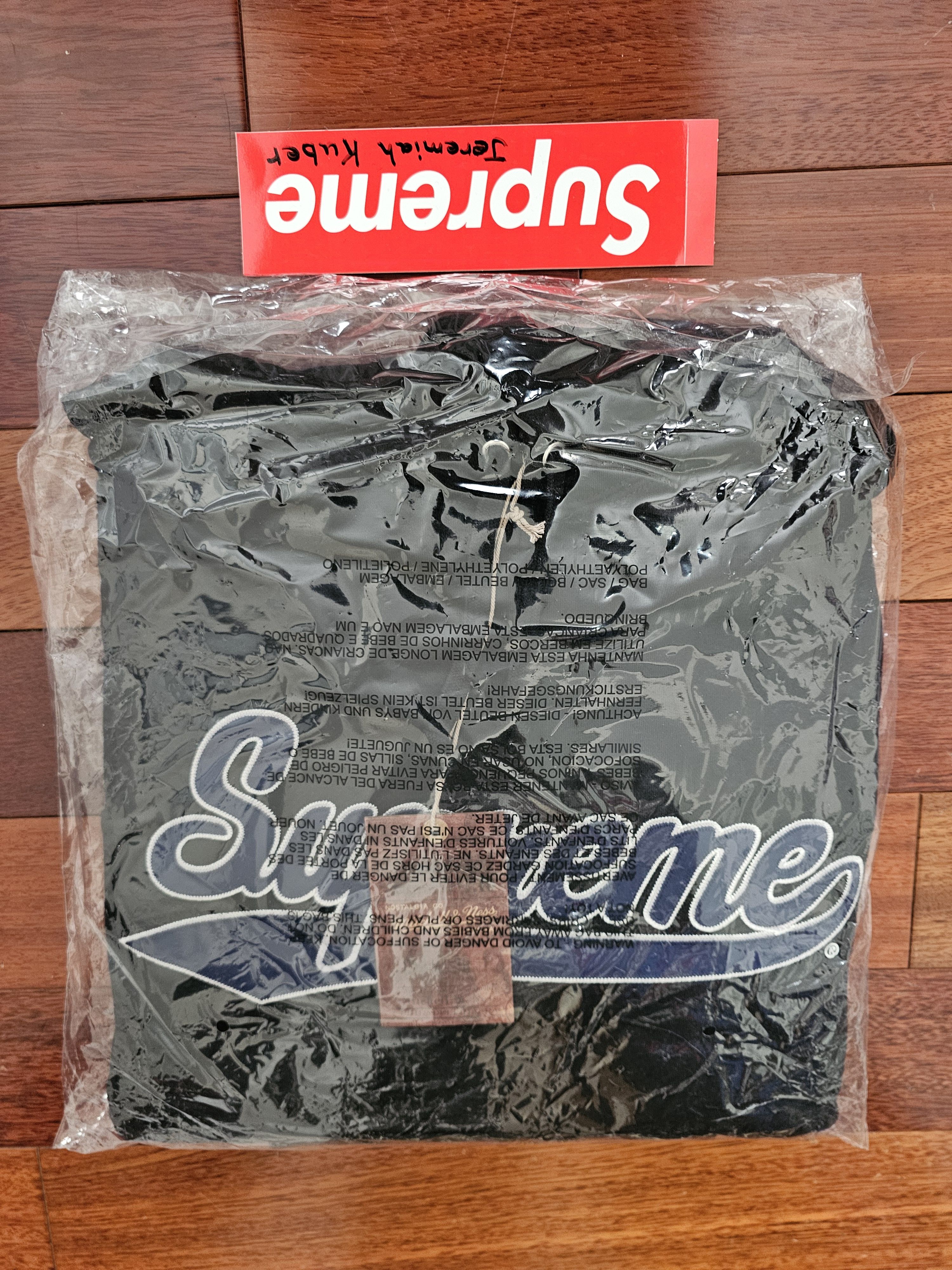 Mitchell & Ness × NCAA × Supreme Supreme NCAA Mitchell & Ness Black Hoodie FW24 Size US S / EU 44-46 / 1 - 3 Thumbnail