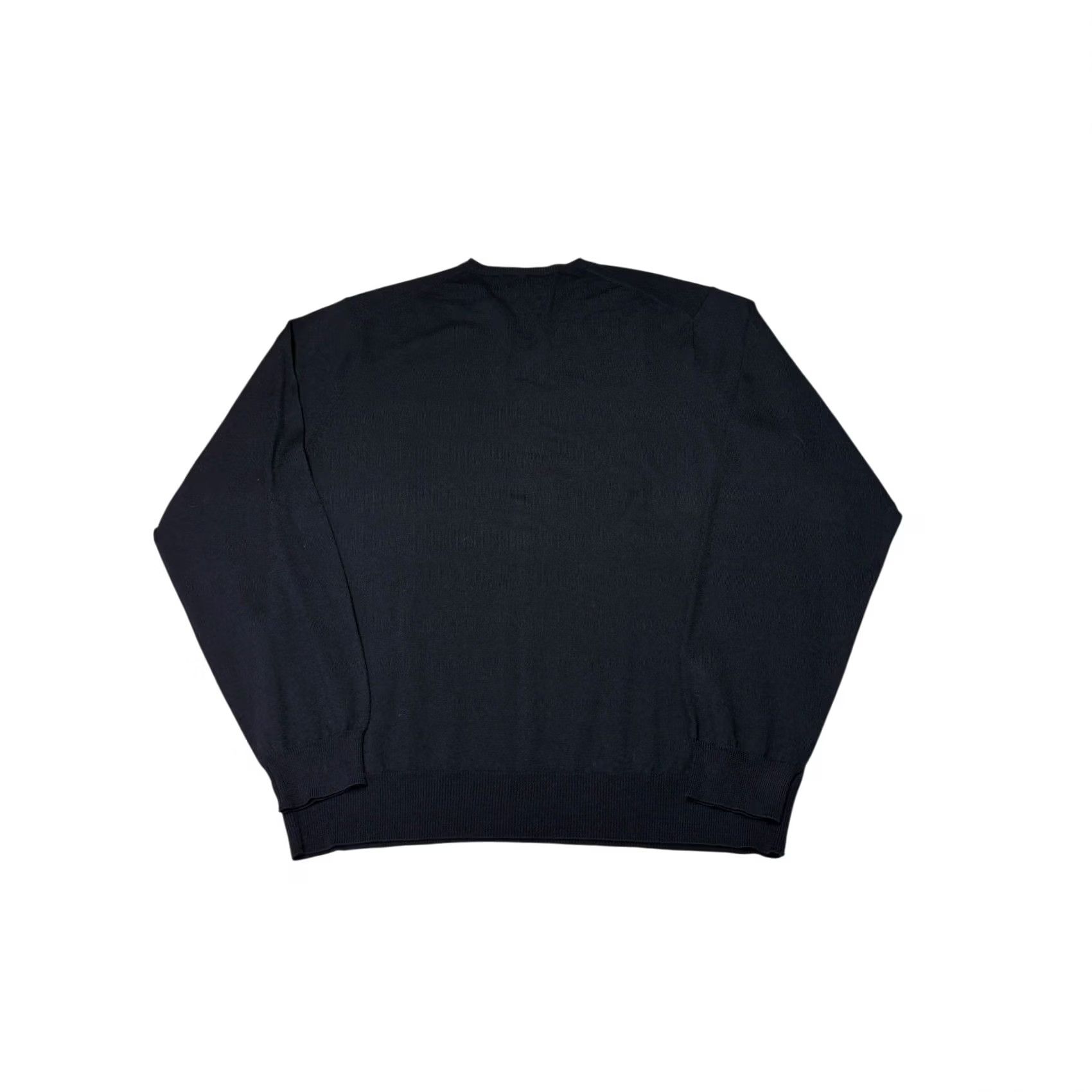 Brooks Brothers VINTAGE Brooks Brothers Mens Navy Blue 100% Italian Merino Wool V-Neck Sweater L Size US L / EU 52-54 / 3 - 4 Thumbnail