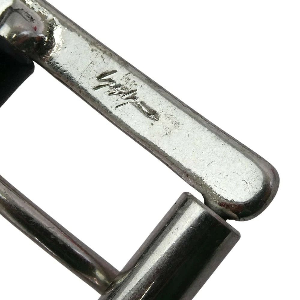 Yohji Yamamoto Yohji Yamamoto POUR HOMME Logo Embossed Cowhide Leather Belt Size 34 - 5 Thumbnail