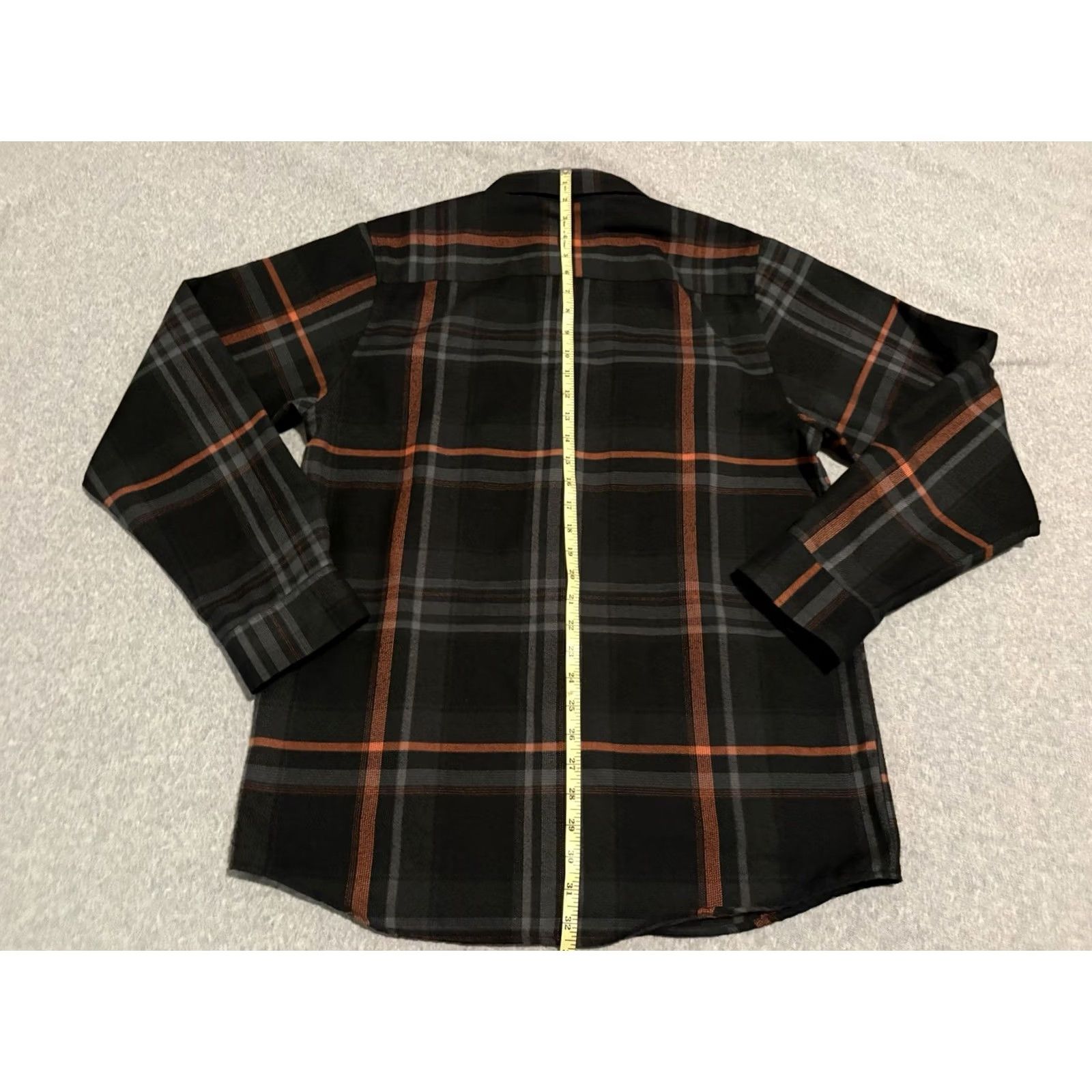 Vintage Dixxon Fox Racing Plaid Flannel Shirt Long Sleeve Snap Mens Medium Black Orange Size US M / EU 48-50 / 2 - 6 Thumbnail