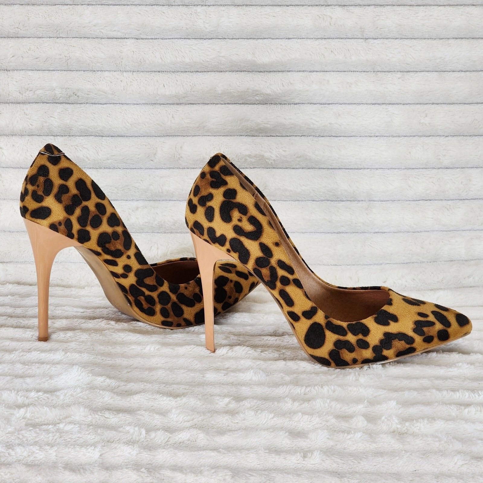 Other Fabio Leopard 4.5" High Heel Shoes Pointy Toe Pumps sizes 8 Size US 9 / IT 39 - 4 Thumbnail