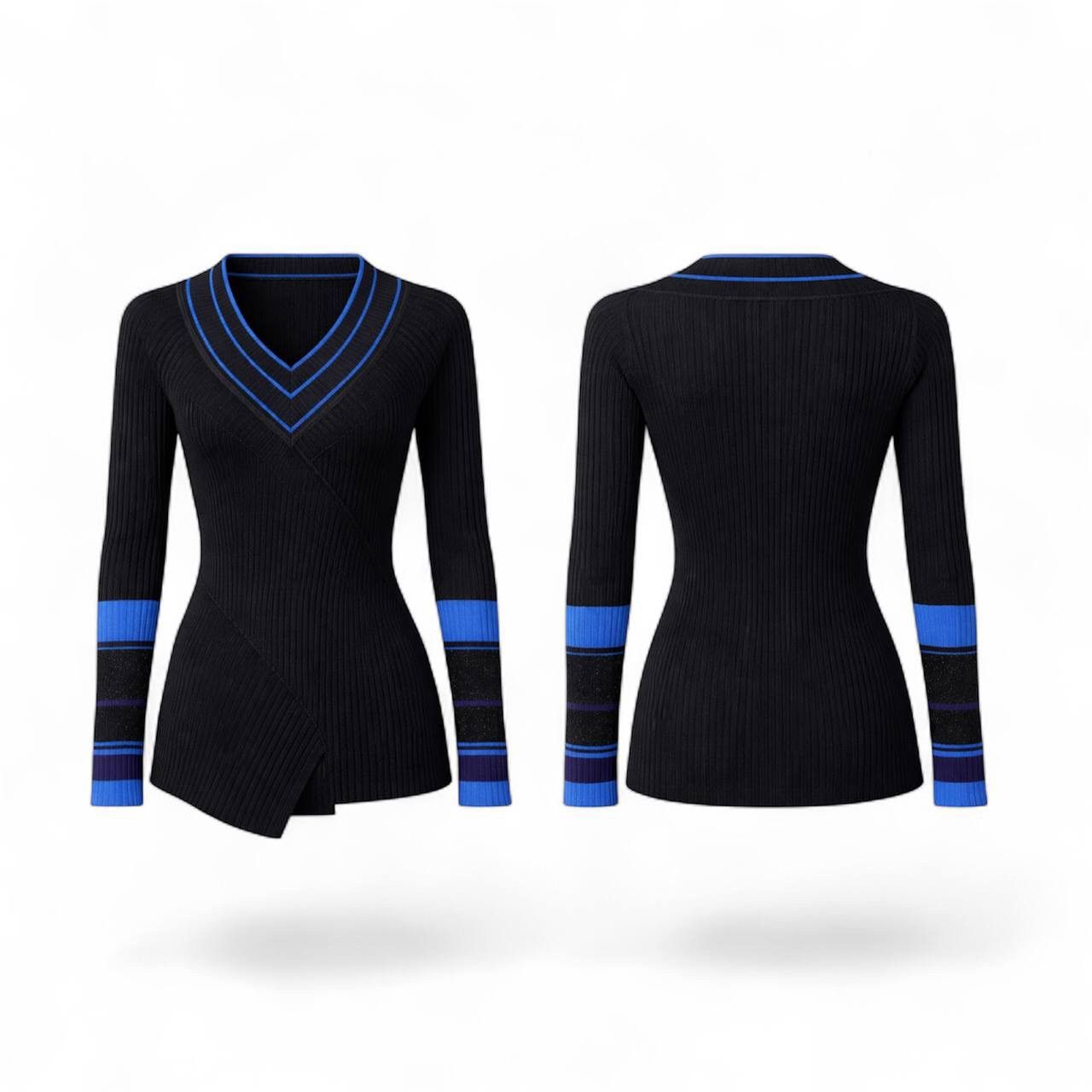 Marithe + Francois Girbaud MARITHE FRANCOIS GIRBAUD ARCHIVAL ASYMMETRICAL WOOL SWEATER Size L / US 10 / IT 46 - 3 Thumbnail