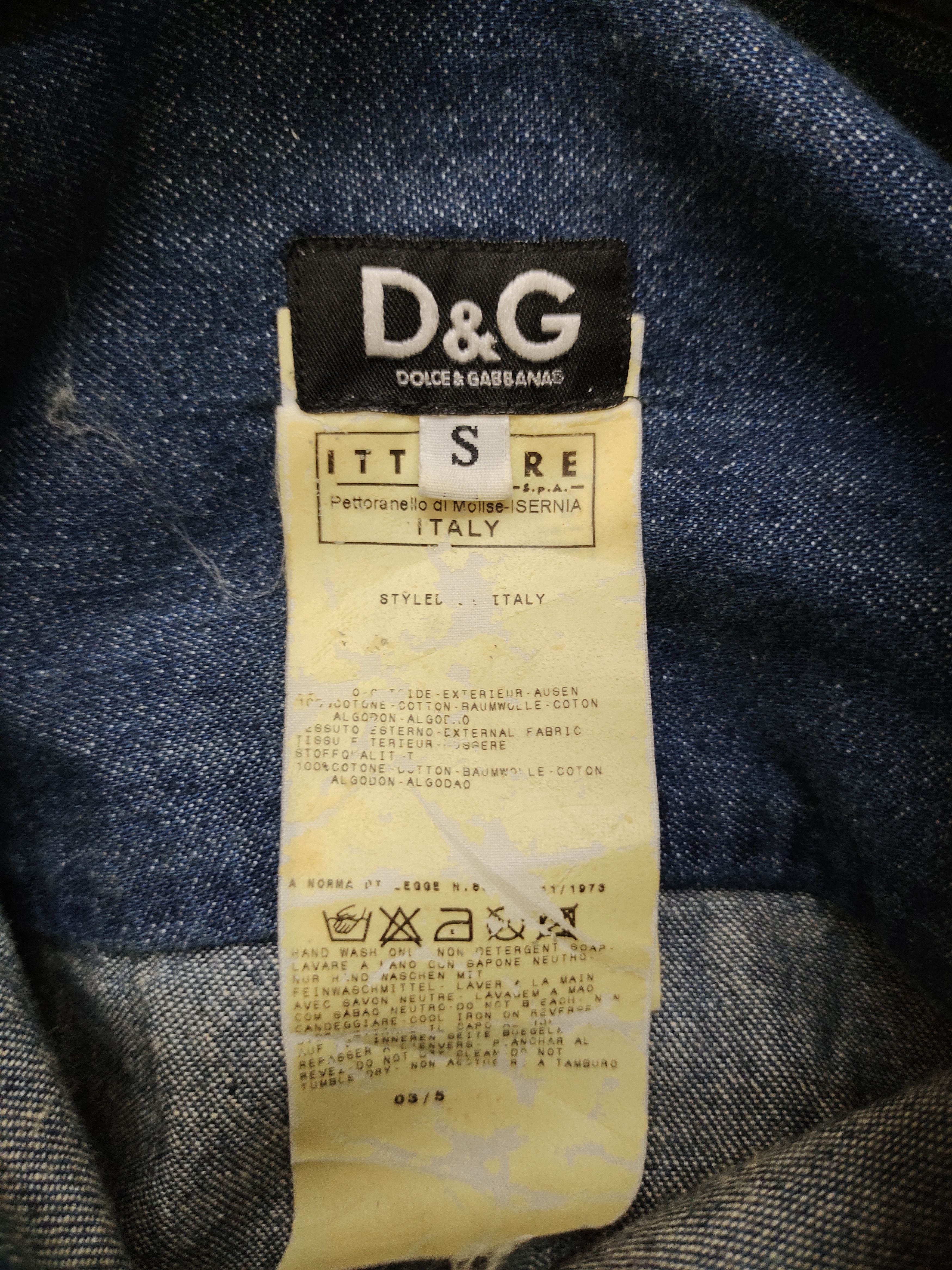 Dolce & Gabbana Dolce & Gabbana Double Pocket Denim Shirt Japan Edition Size US S / EU 44-46 / 1 - 12 Thumbnail