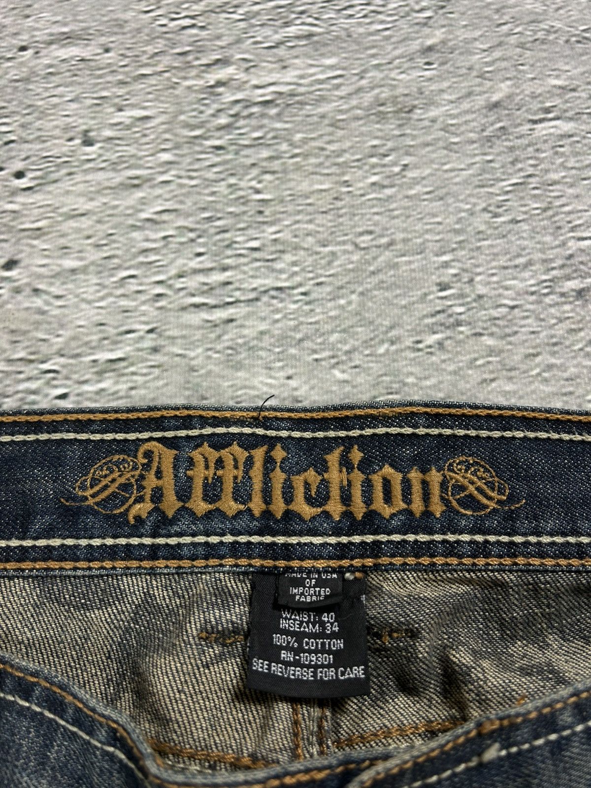 Affliction Affliction Jeans Y2K denim pants big logo cross Size US 40 / EU 56 - 9 Thumbnail