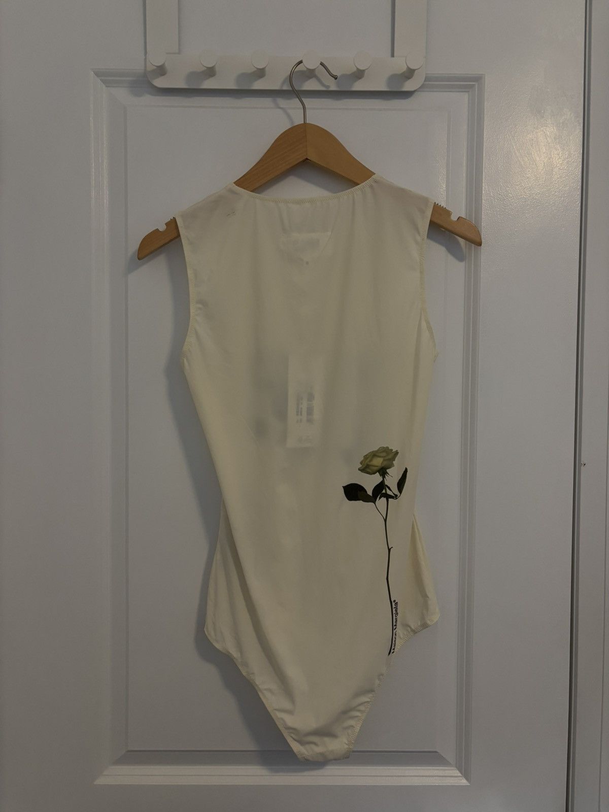 MM6 MM6 Maison Margiela Cream Bodysuit Size Small Size S / US 4 / IT 40 - 2 Thumbnail