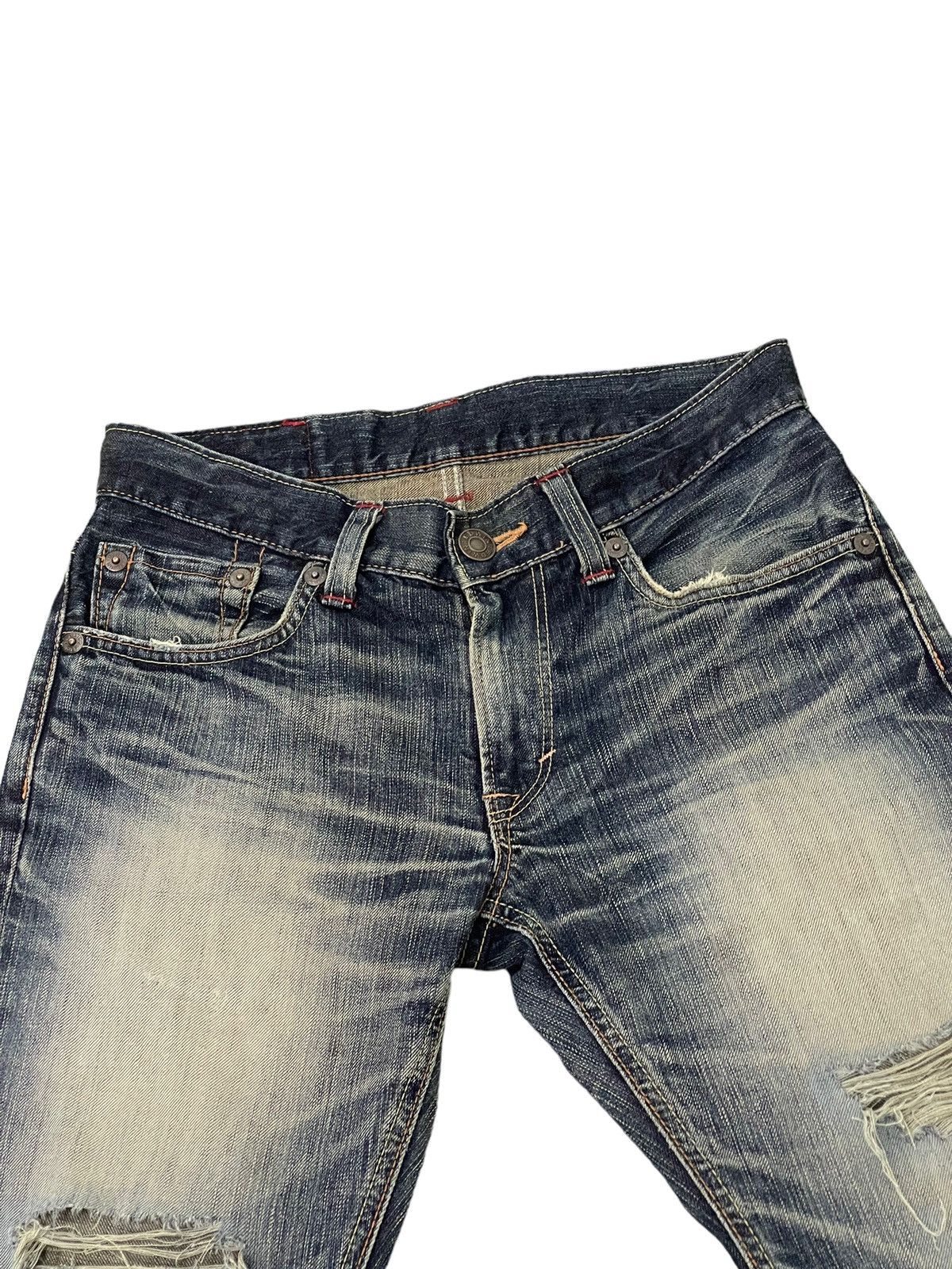 Edwin Distress Slim Jeans Edwin Japan Mud Wash Faded 8🟦2 Size US 30 / EU 46 - 8 Thumbnail