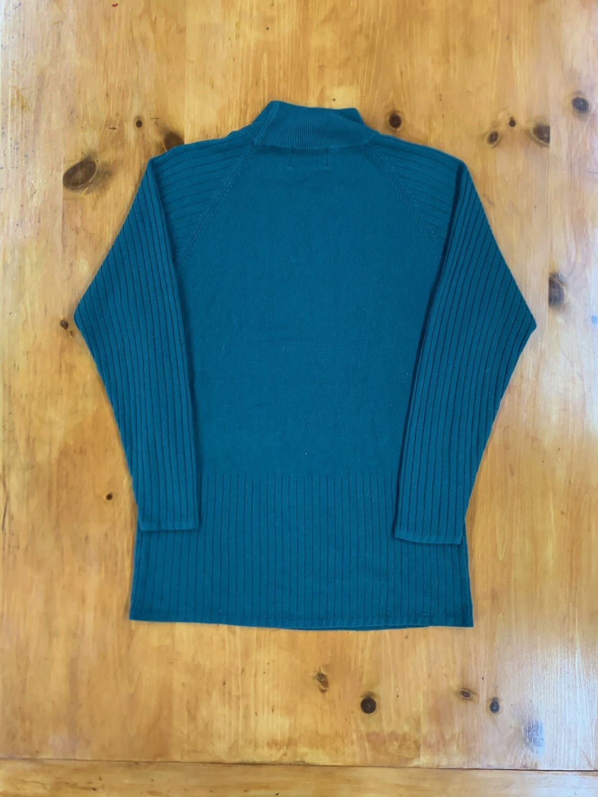 Vintage Carolyn Taylor Teal Stripe Knit Sweater Size US S / EU 44-46 / 1 - 1 Thumbnail