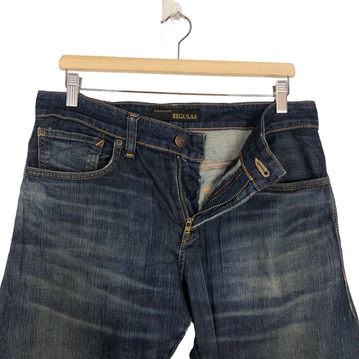 Edwin 🔥90’s VINTAGE EDWIN 503ZERO MADE IN JAPAN DENIM JEANS Size US 32 / EU 48 - 11 Thumbnail