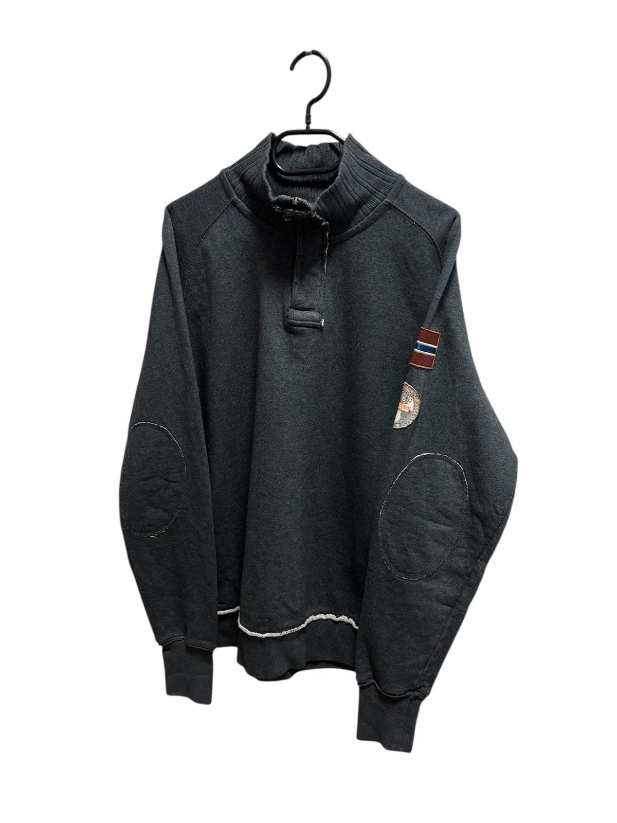 Napapijri Napapijri Sweatshirt Pullover Half Zip GorpCore Style Size L Size US L / EU 52-54 / 3 - 3 Thumbnail