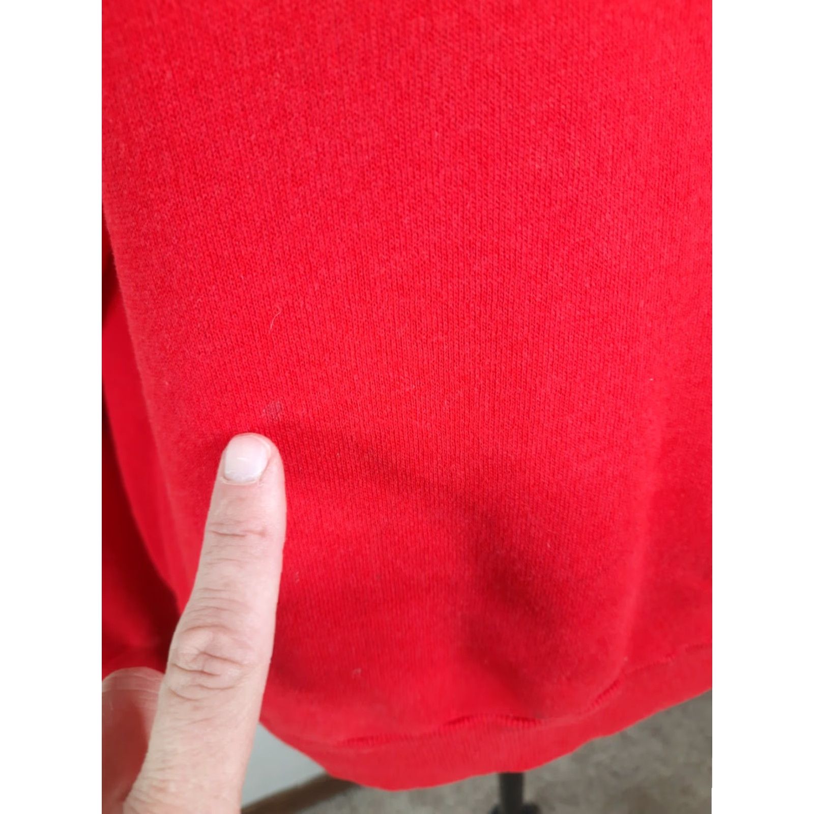 Vintage VINTAGE Unbranded Sweatshirt Red Raglan Crewneck Women Size M Crew Sweatshirt Size M / US 6-8 / IT 42-44 - 5 Thumbnail