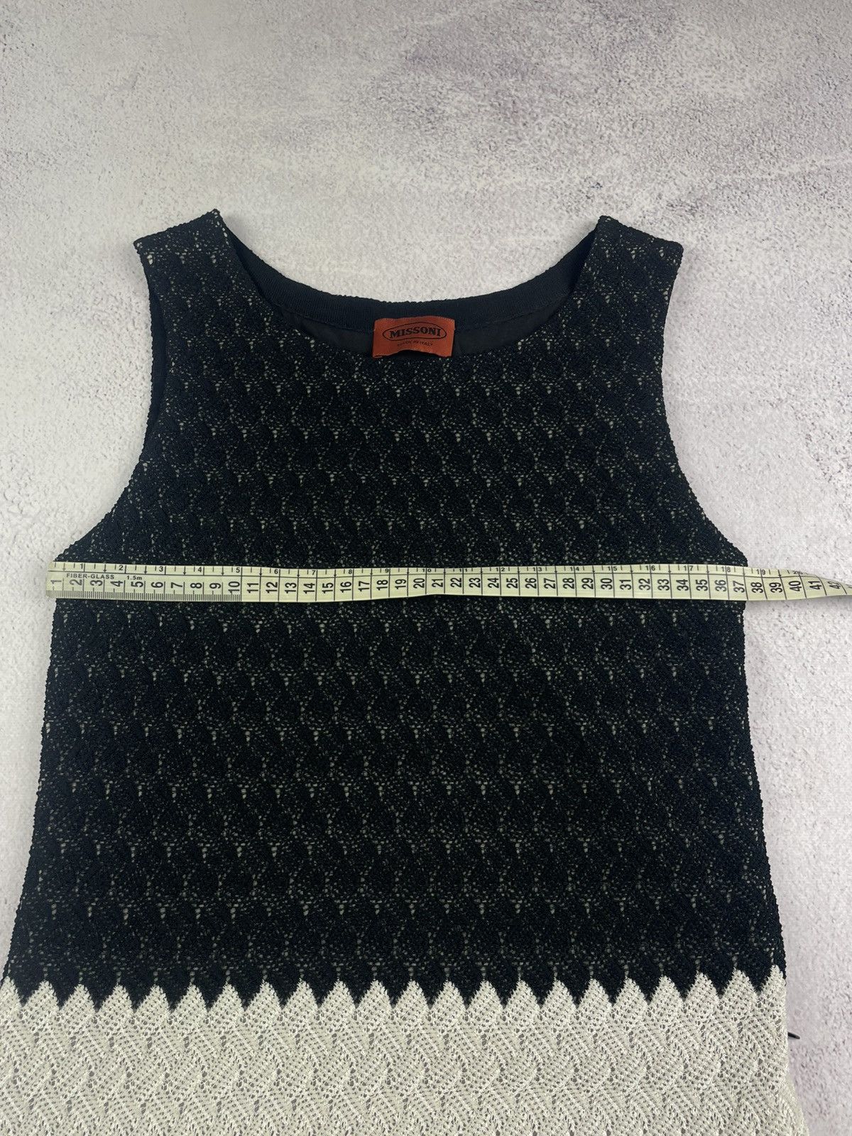 Missoni Missoni Women's Sleeveless Knit Mini Dress Chevron Pattern Size XS / US 0-2 / IT 36-38 - 21 Thumbnail