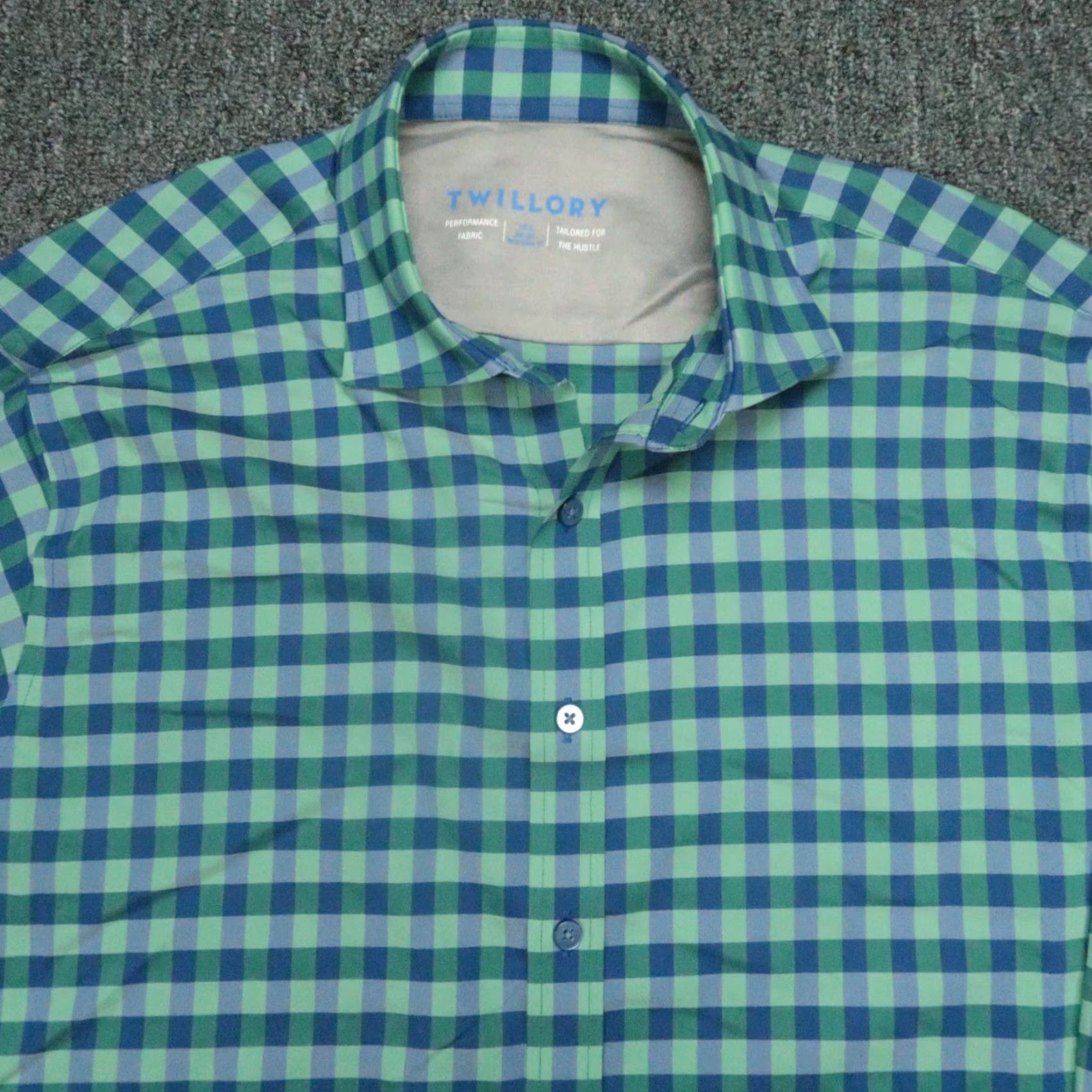 Vintage Twillory Shirt Mens Large 16.5 Blue Gingham Long Sleeve Dress Shirt Casual Workwear Business Formal Comfort Size US L / EU 52-54 / 3 - 2 Thumbnail