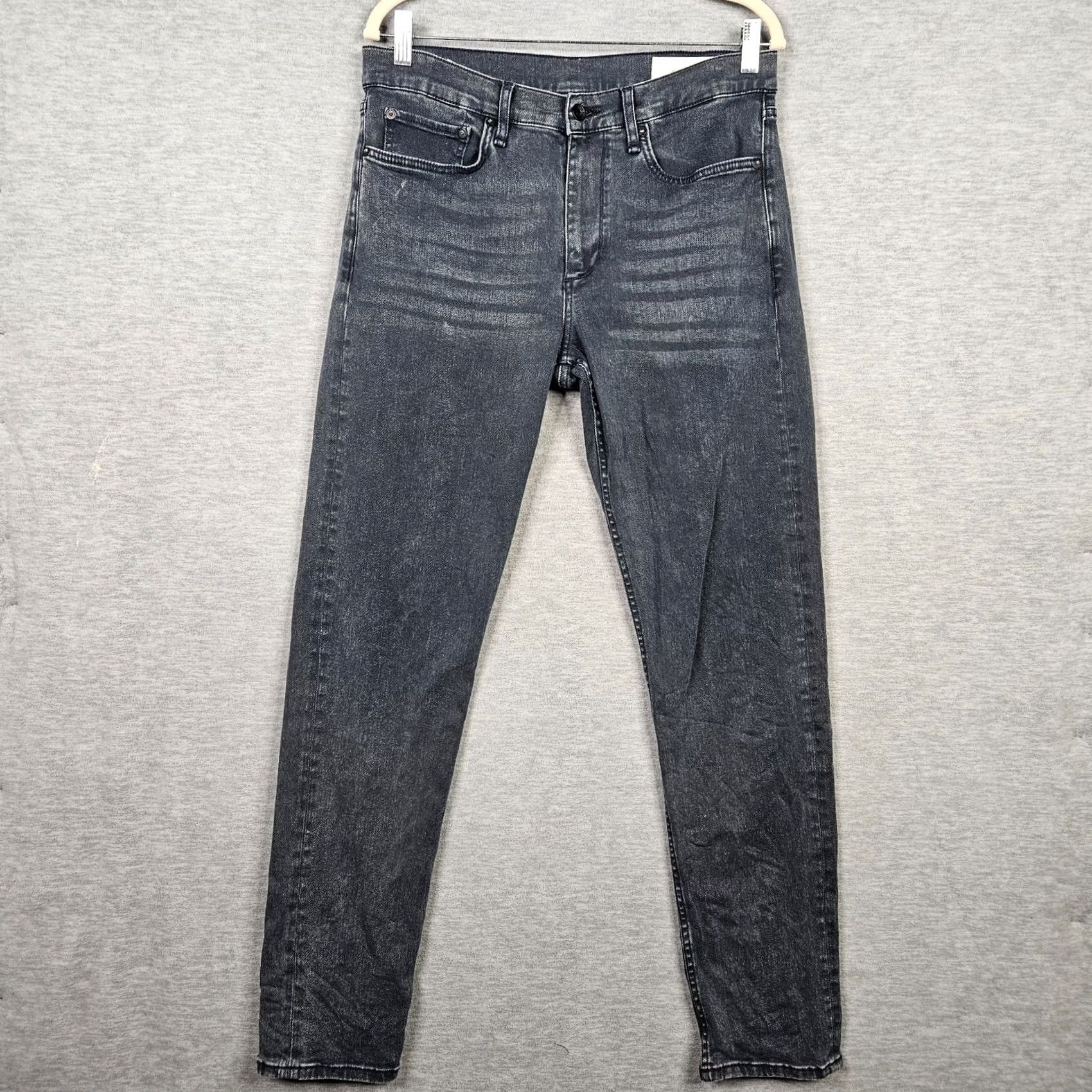 Rag & Bone rag & bone Fit 2 Slim Light Black Mid rise Men's Casual Jeans 32 Regular 5-Pocket Denim Size US 32 / EU 48 - 2 Thumbnail