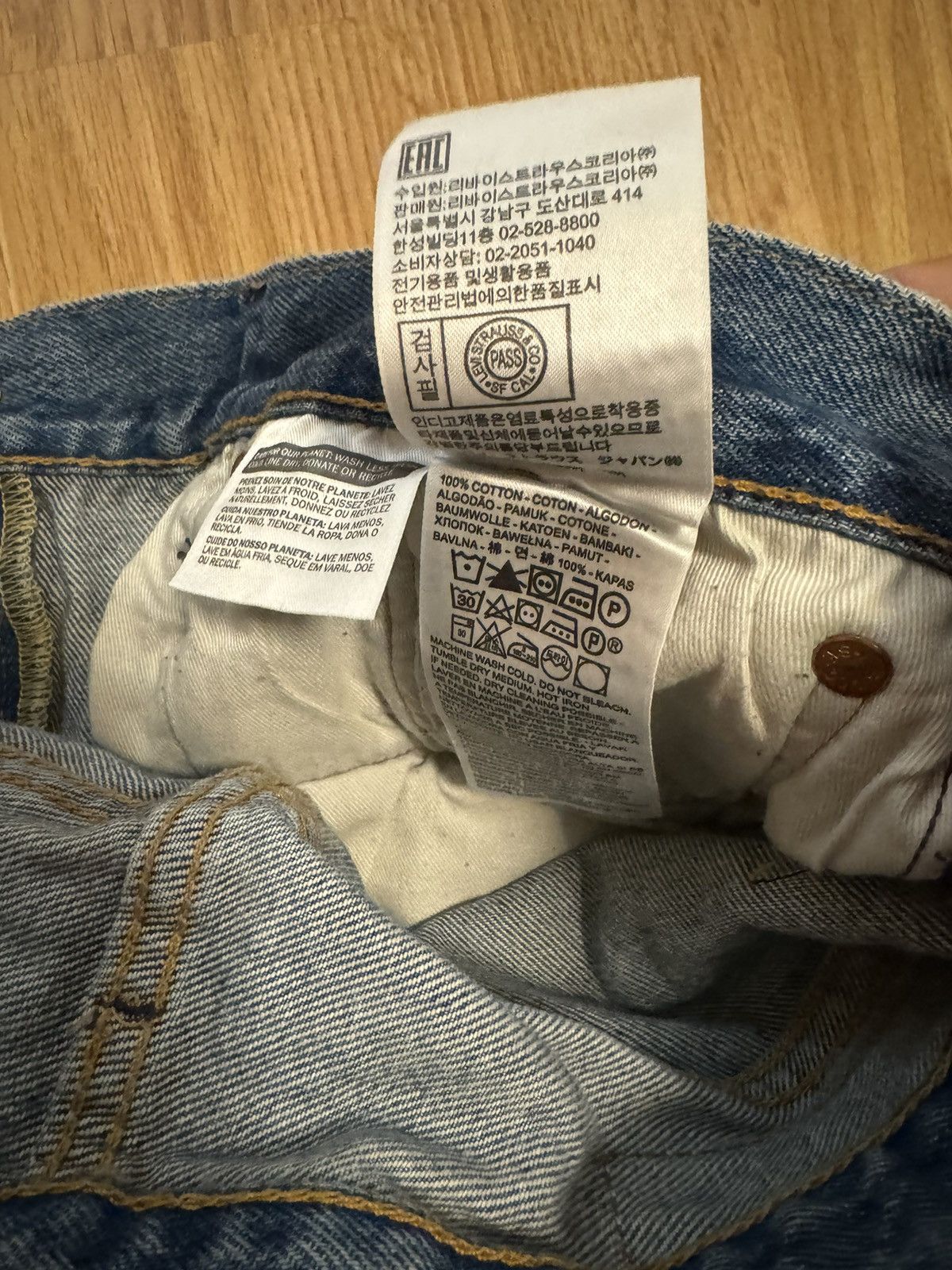 DENIM TEARS Levis x Denim Tears Rhinestone Denim 501 34x34 Size US 34 / EU 50 - 9 Thumbnail